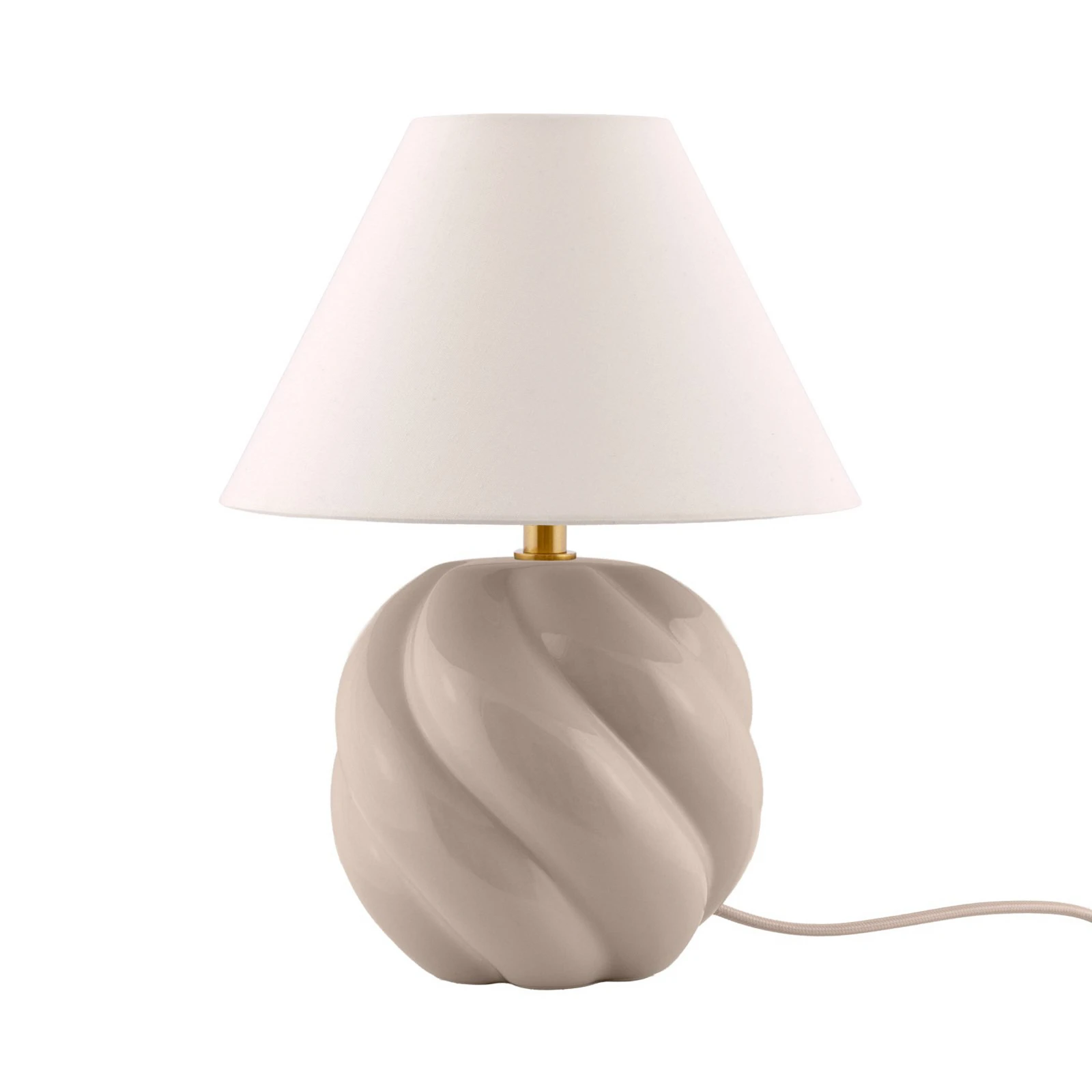 Globen Lighting Stolová lampa DAHLIA, béžová/béžová, výška 31 cm