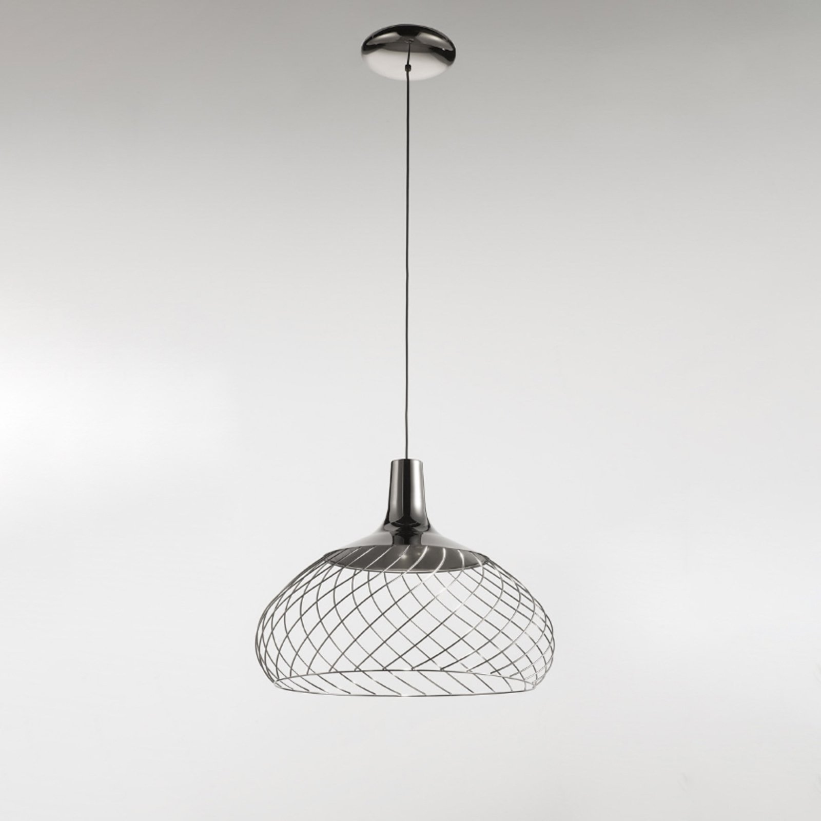 Lampada LED a sospensione Mongolfier P2, nera - Stilnovo Lampada LED a sospensione Mongolfier P2, nera - Stilnovo