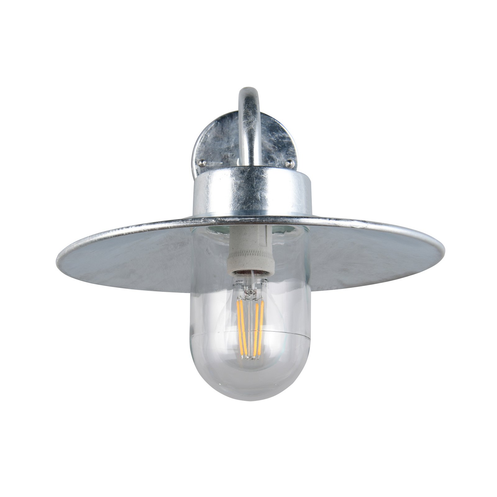 Āra sienas lampa Tana, cinka krāsā, izvirzījums 41 cm Metāls IP44