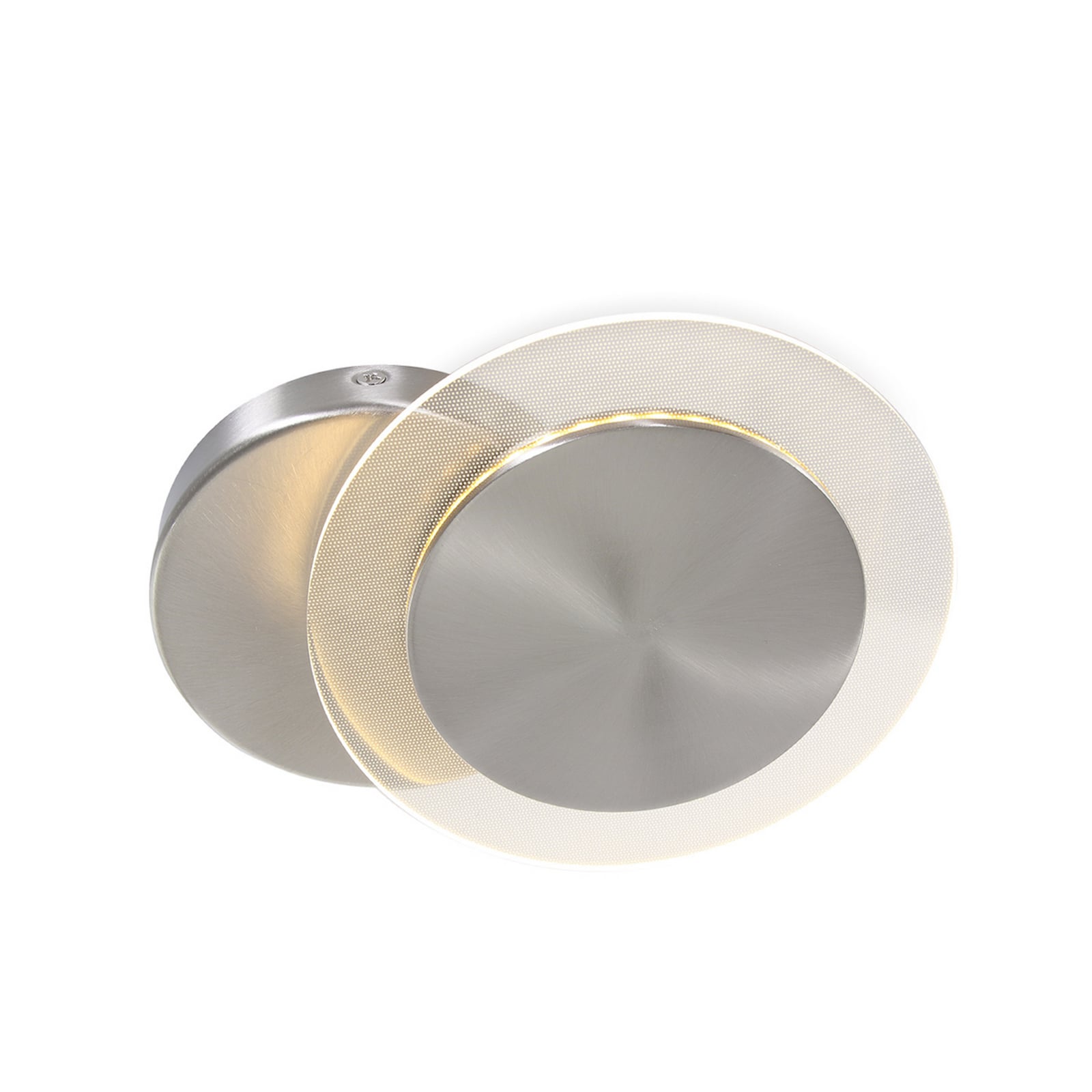 LED sienas lampa „Lido“, tērauda pelēka, metāls, 2700 K