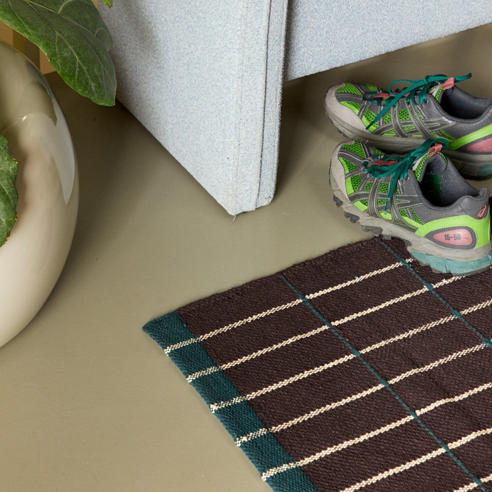 Tappeto da corridoio Cottage marrone, lunghezza 200 cm - Hübsch