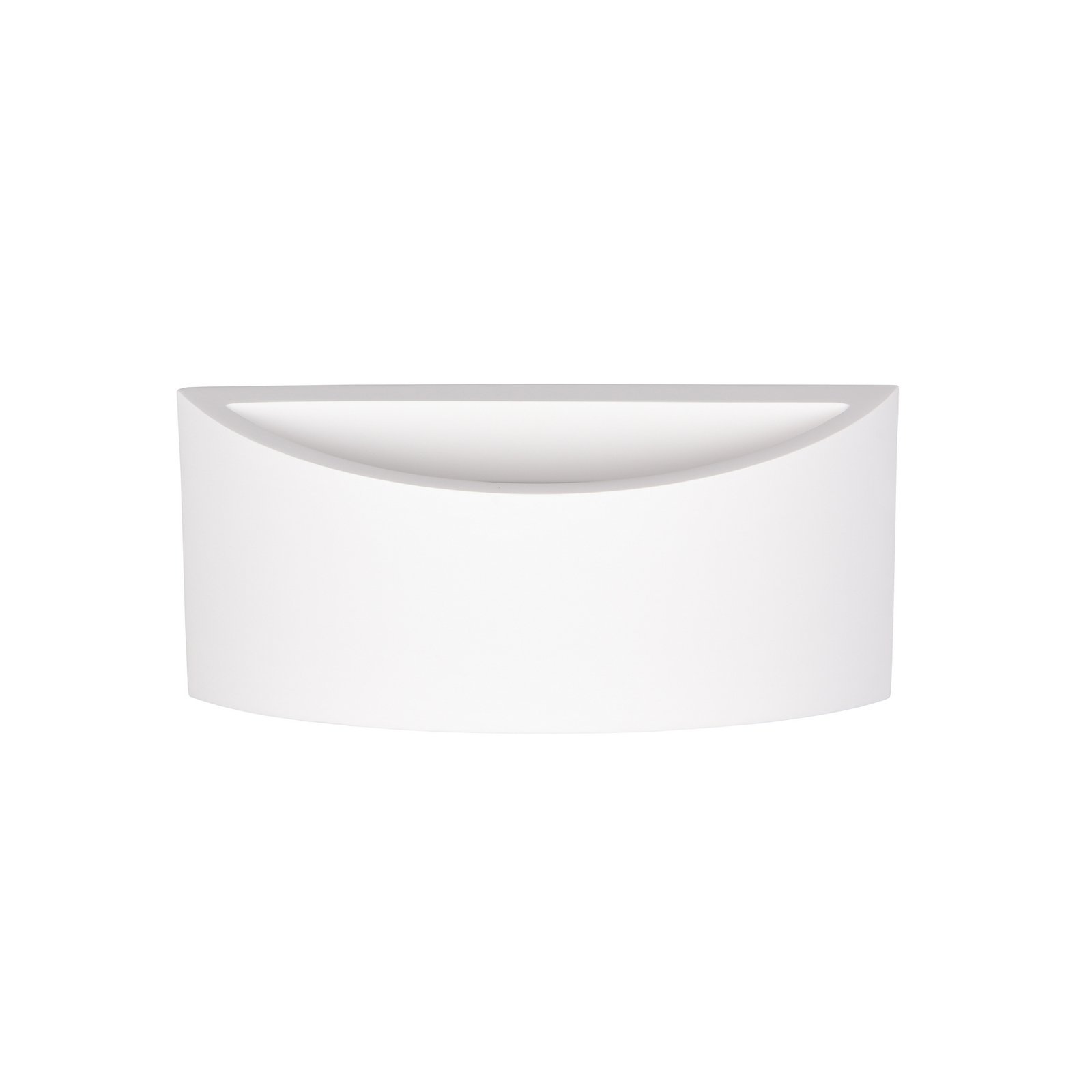 Candeeiro de parede Wacadia, branco, largura 30 cm, gesso