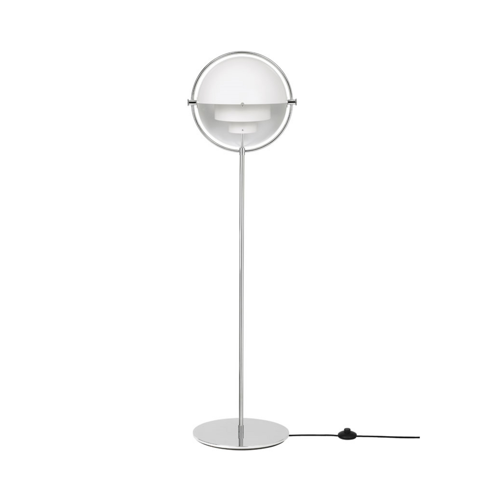 Multi-Lite Floor Lamp Chrome/White - GUBI