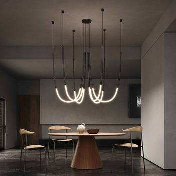 Karman Leda LED-hänglampa, 6 lampor, 1000x300 cm