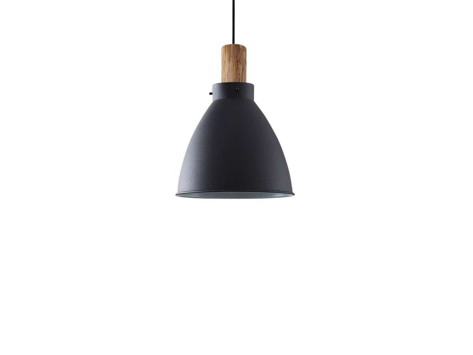 Trebale Závěsná Lampa Black/Wood - Lindby