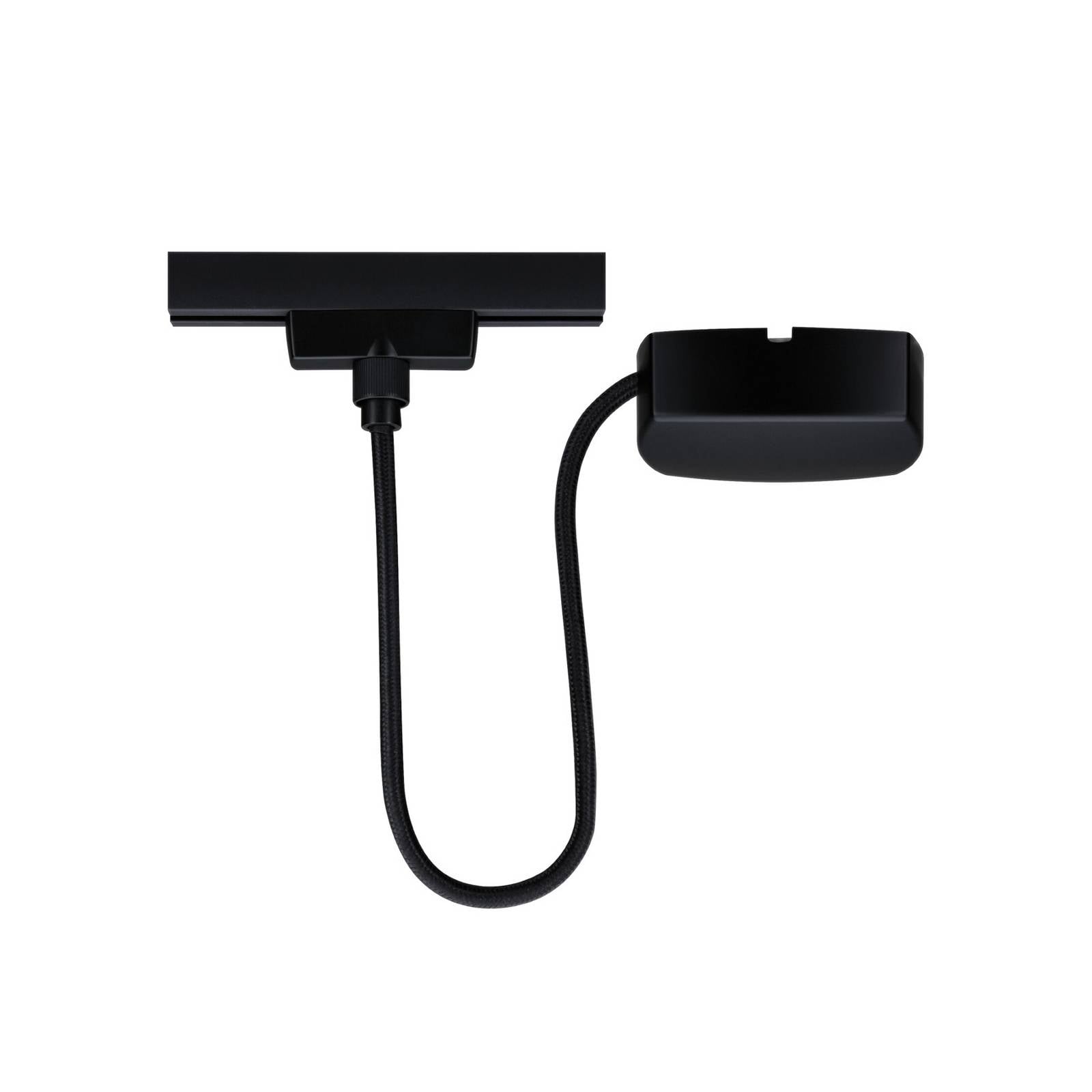 Paulmann URail Kabeleinspeisung Zigbee 1 m, schwarz matt