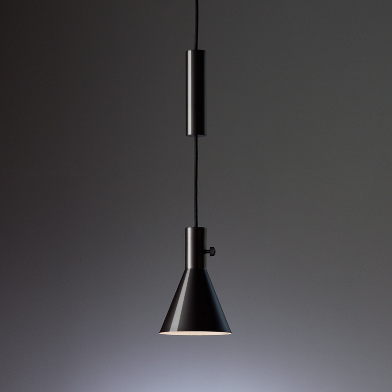 TECNOLUMEN Eleu - lampă pendul LED negru lucios