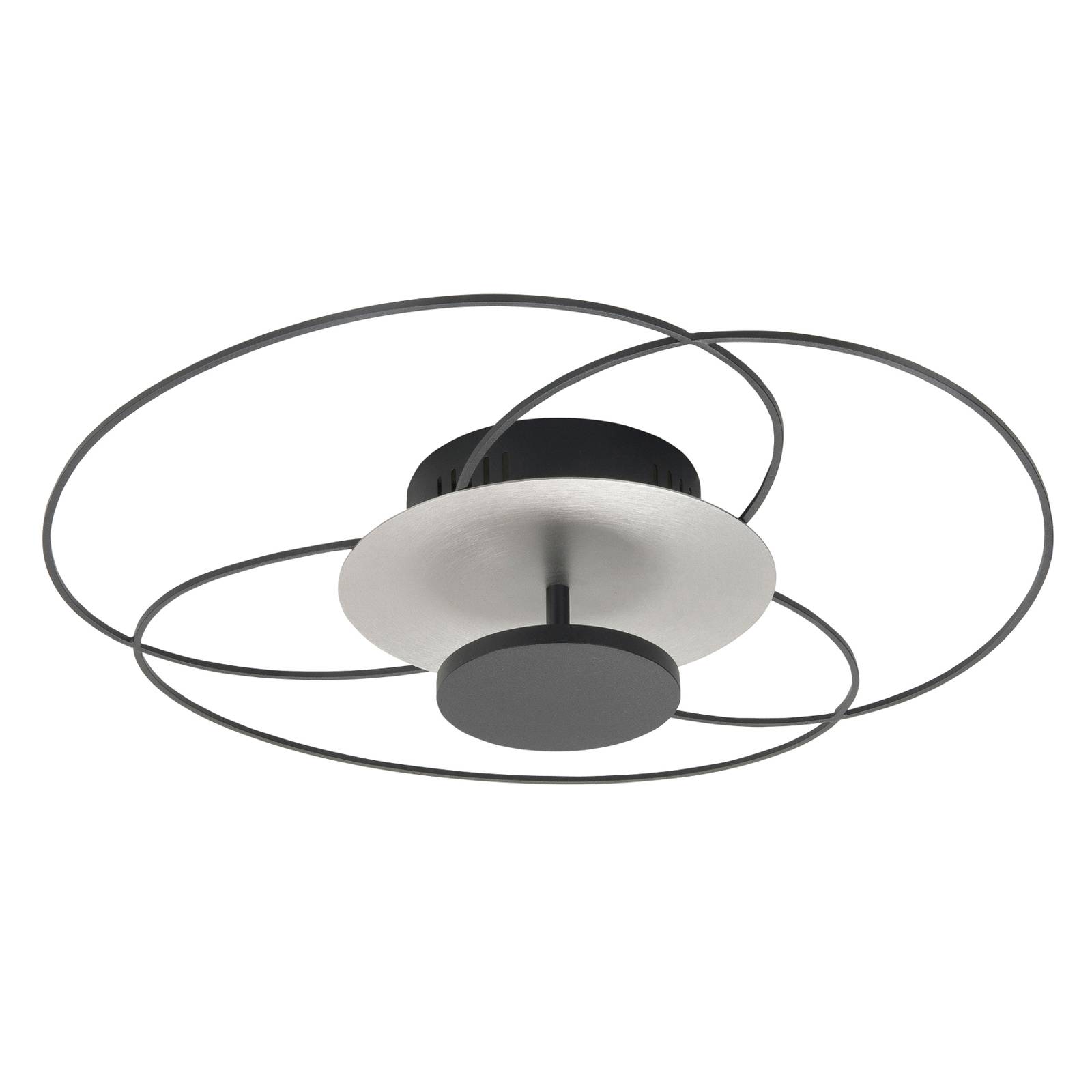 Fiore LED-loftlampe 2.700 K sort/nikkel