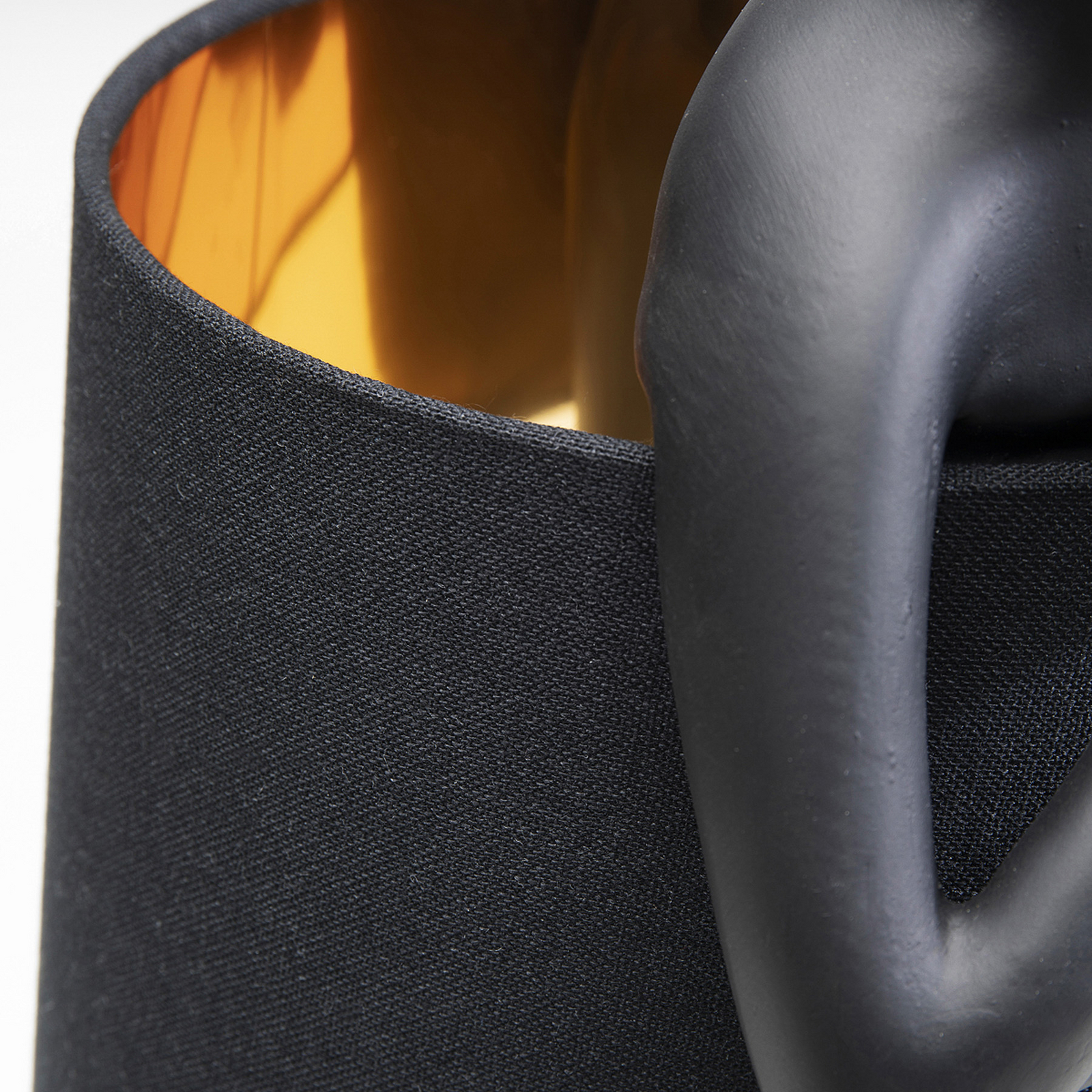 Lampada da tavolo KARE Animal Rabbit, nero/oro, 68 cm, E14