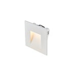 SLV LED recessed wall light Mobala, white, aluminium, 3,000 K