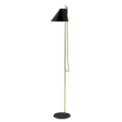 Lámpara de pie de mármol Yuh Brass de Louis Poulsen