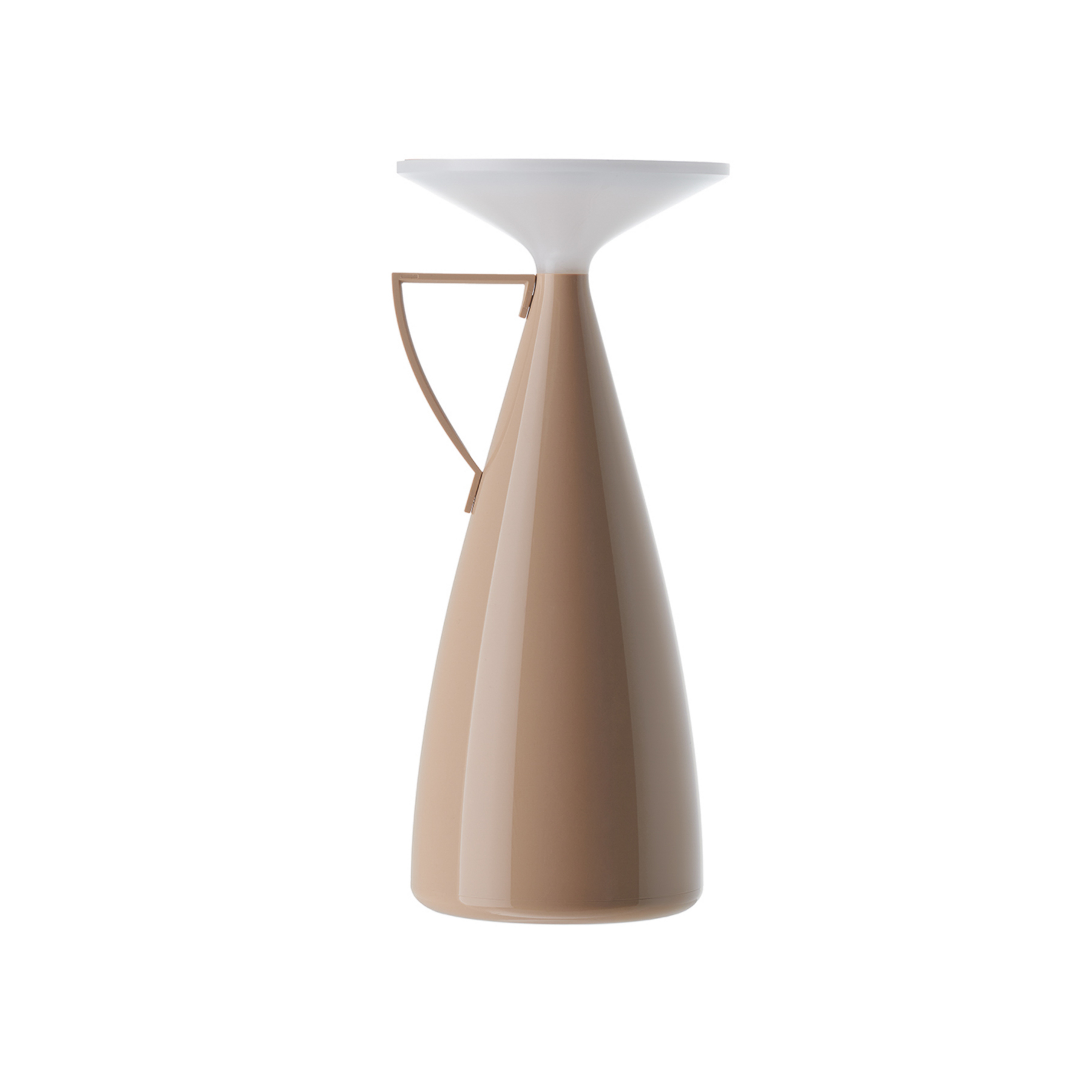 Camomille LED rechargeable table lamp, beige, height 24 cm - Kartell