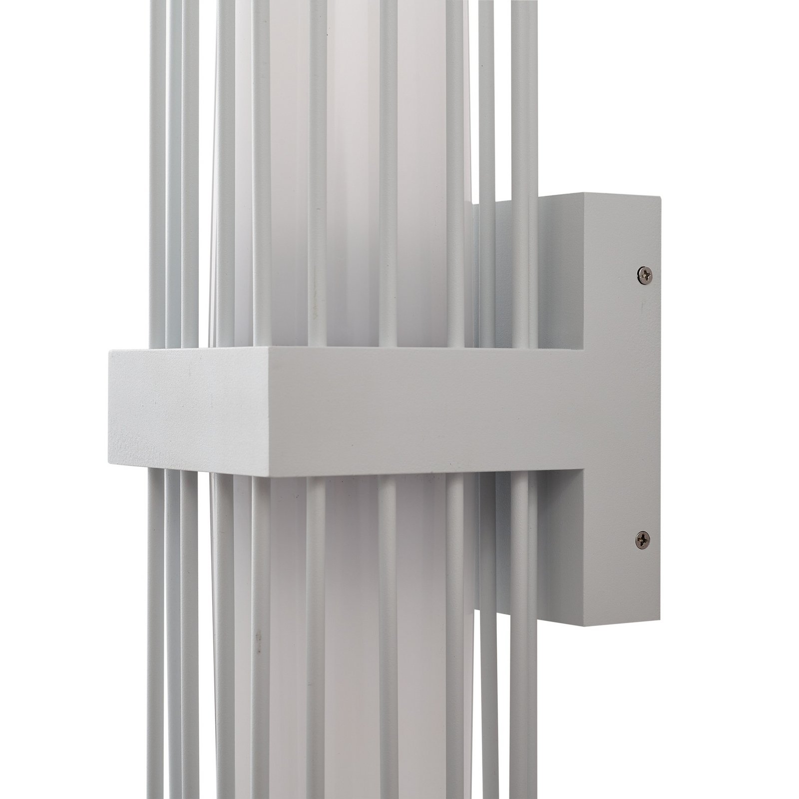 Chandan kinkiet zewnętrzny wysokość 42 cm biały IP54 metal - Lucande
