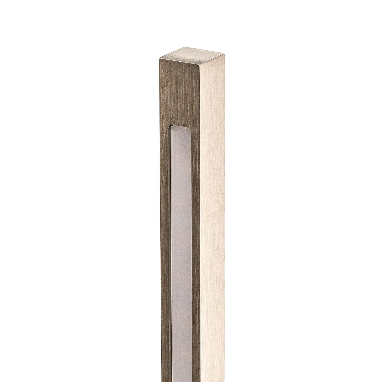 Quitani LED-Wandlampe Tolu, vertikal, nickel, Höhe 45 cm