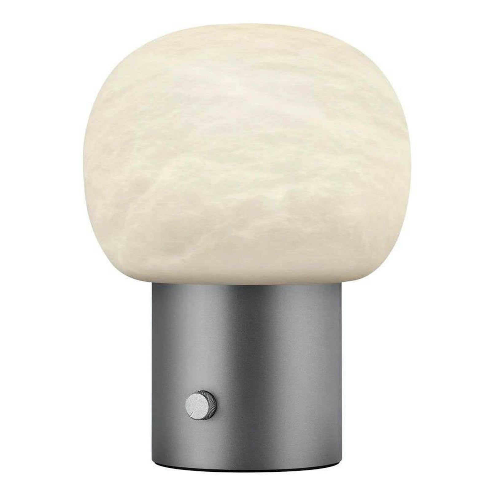 Iris LED Bordlampe Alabaster Gunmetal Blomus - Stue - Aluminium