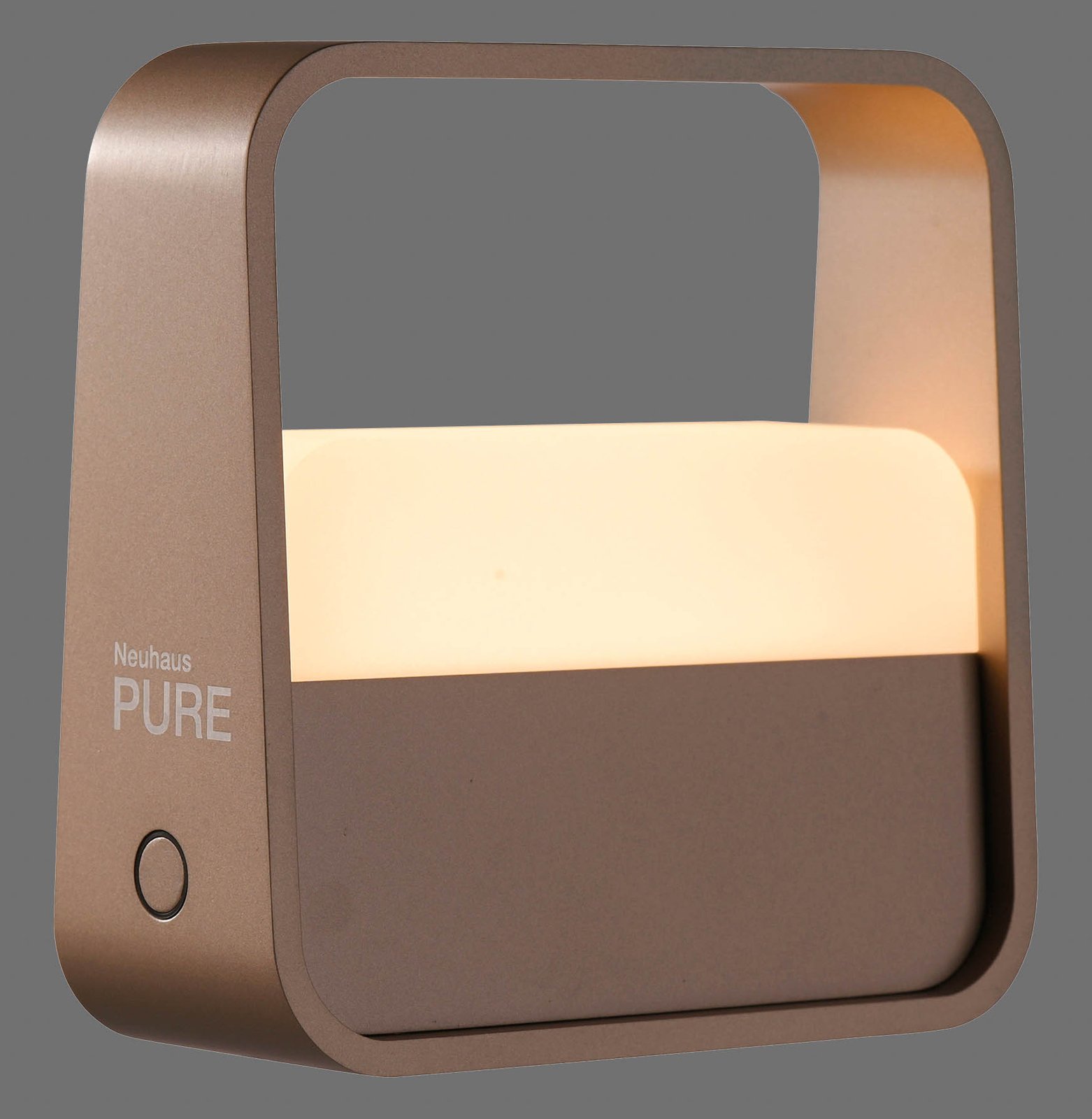 PURE LED rechargeable table lamp Pure Go, bronze, aluminium