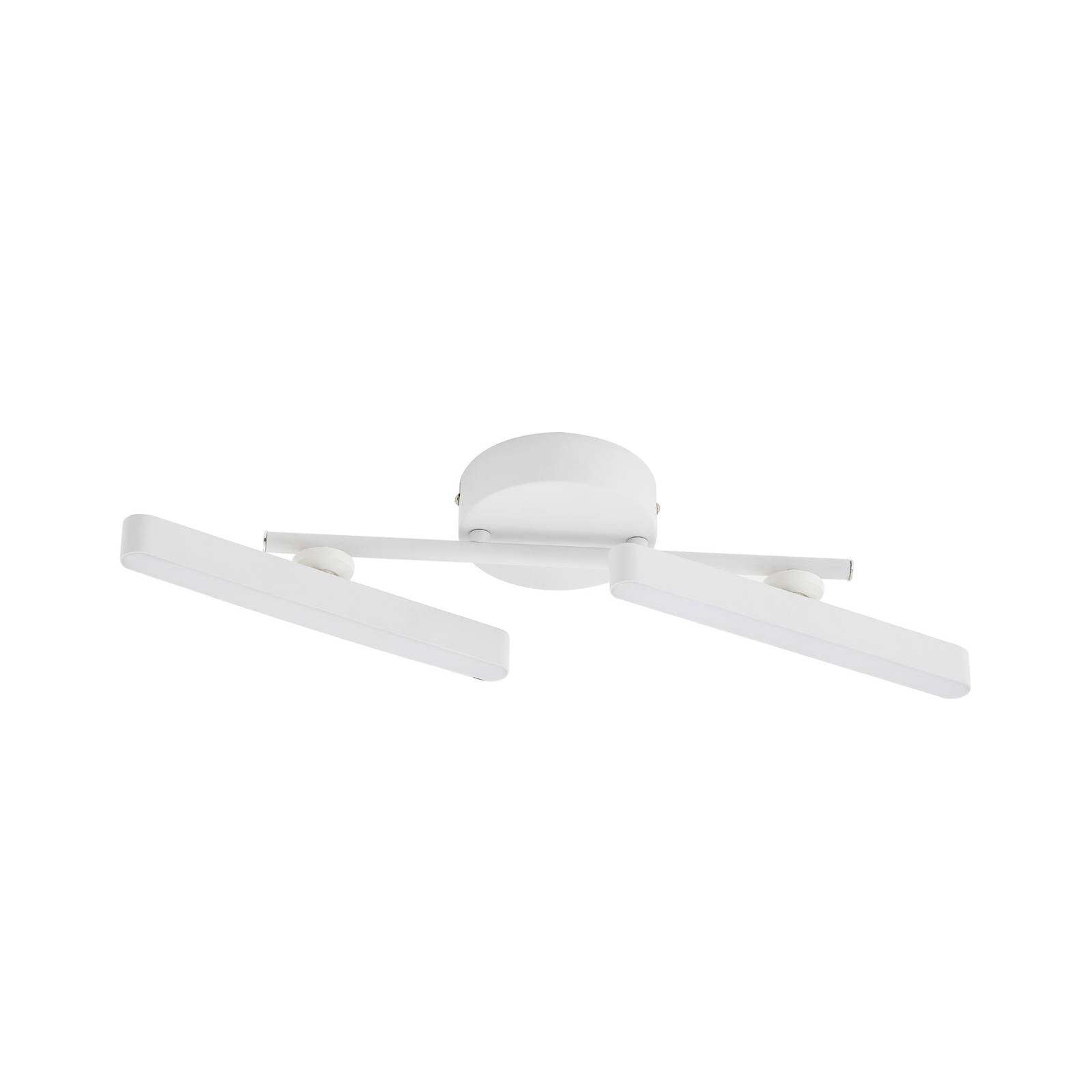 Lindby LED-Strahler Eldrin, weiß, 2-flg., Lichtleiste