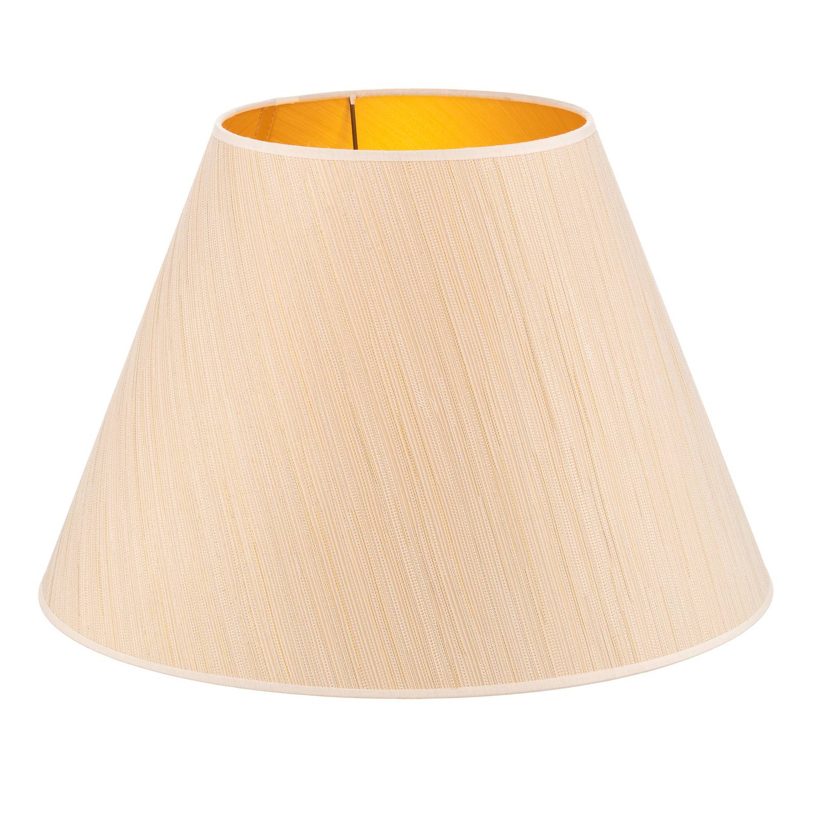 Sofia lámpaernyő 31 cm magas, fehér/arany csíkos