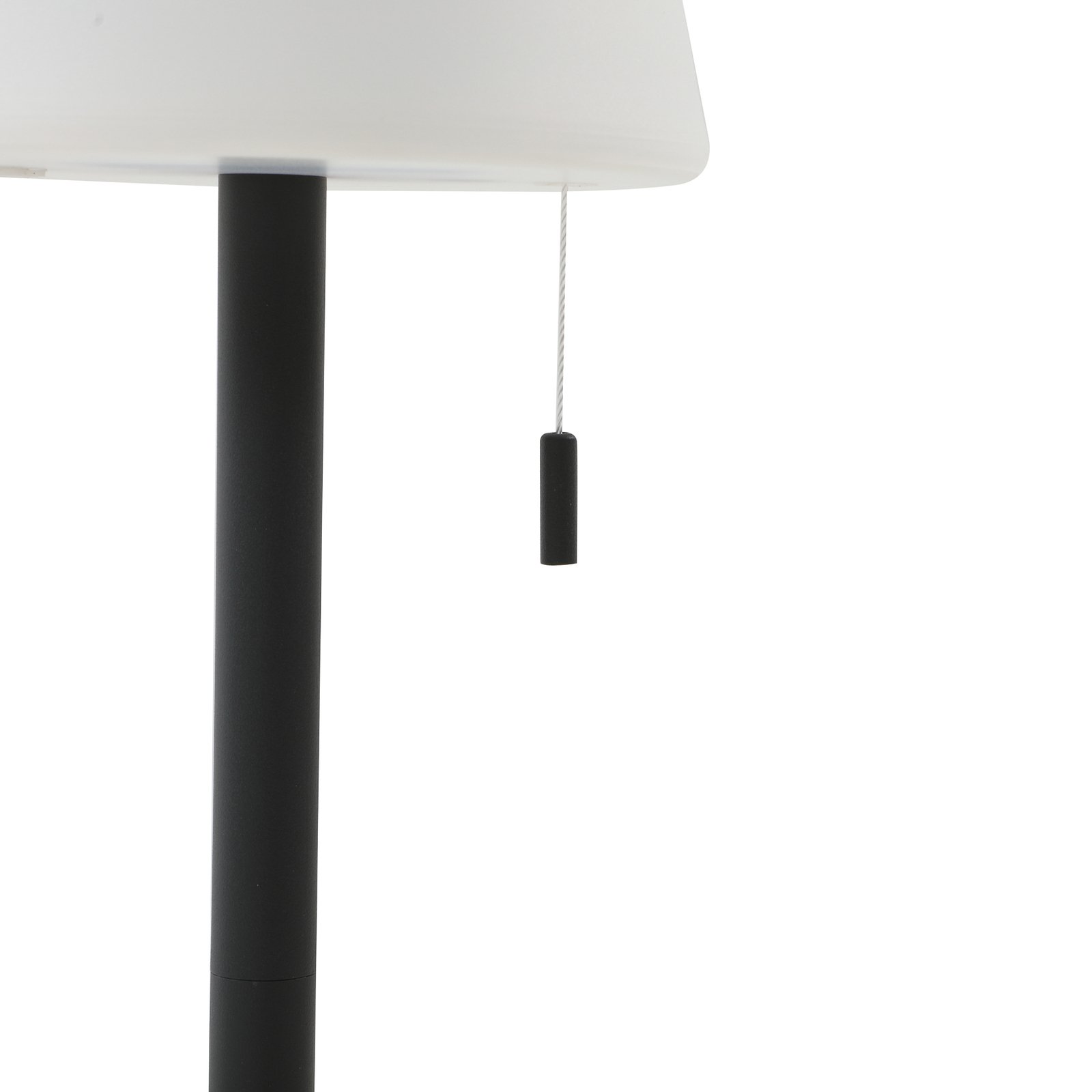 Lindby LED oplaadbare lamp Azalea zwart aluminium CCT in hoogte verstelbaar