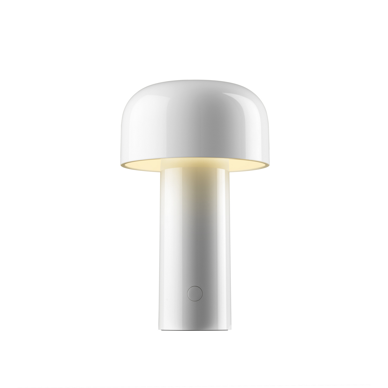 Flos LED-Akku-Tischlampe Bellhop, weiß, 21 cm, dim., IP54