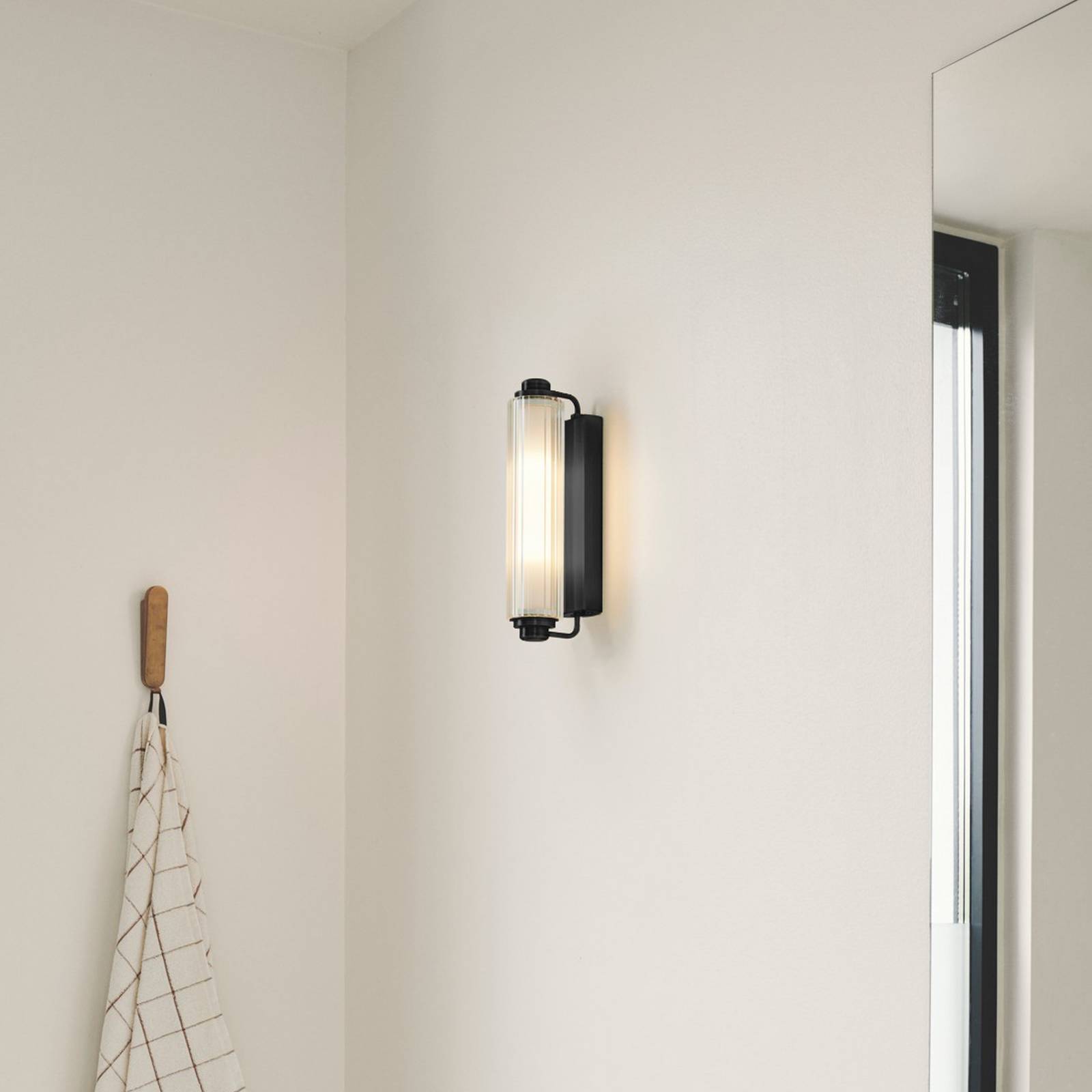 Nordlux wandlamp Nimal Double, IP44, metaal, zwart