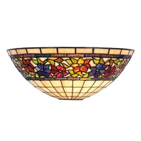 Klassieke Tiffany-stijl-wandlamp FLORA