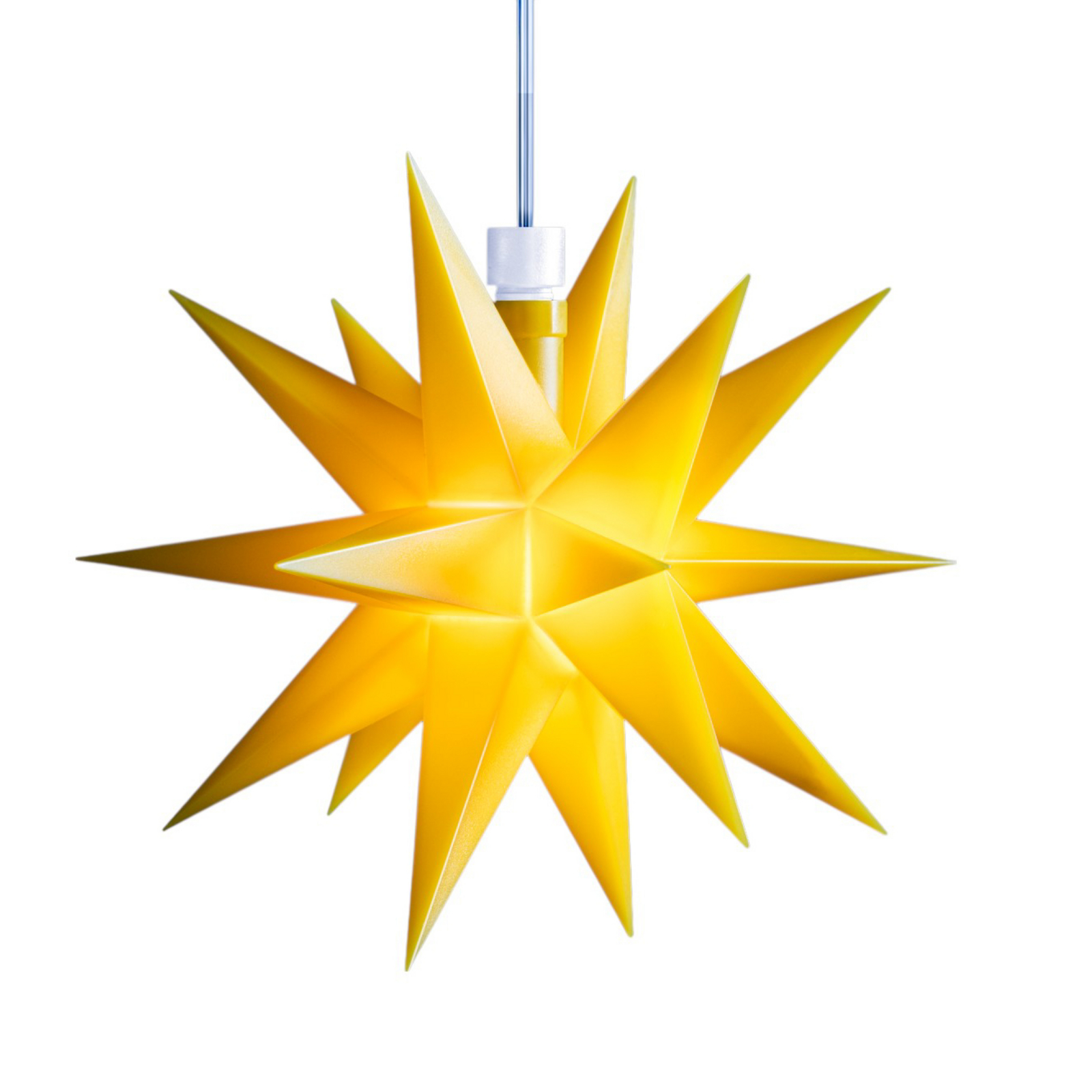 STERNTALER Gwiazda LED, żółta, 18 ramion, Ø 16 cm IP44 bateria