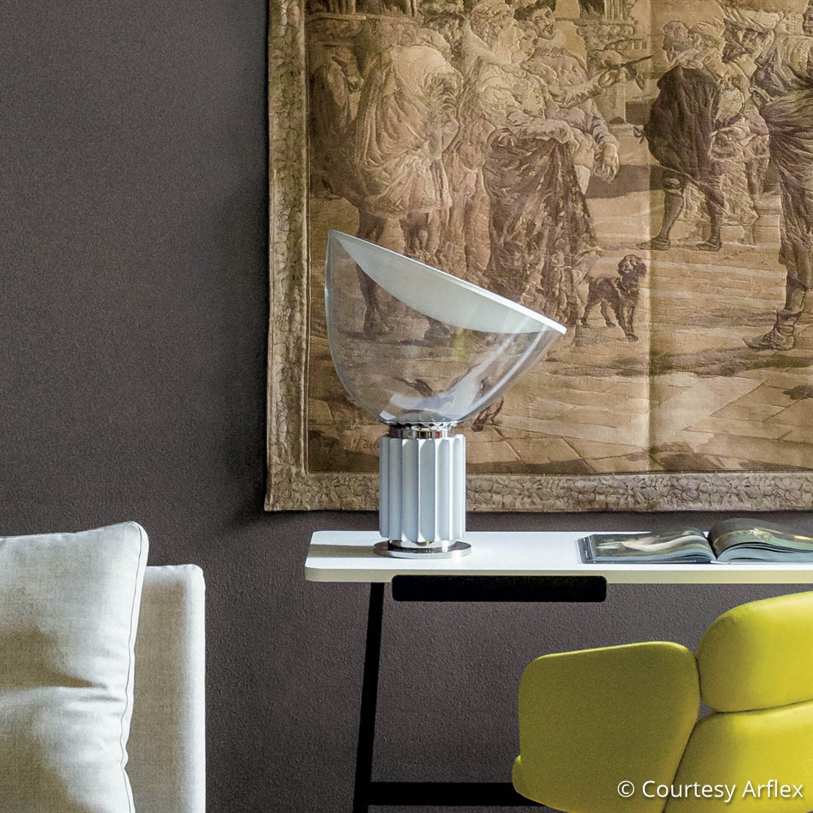 Taccia LED (PMMA) Bordslampa Silver - Flos