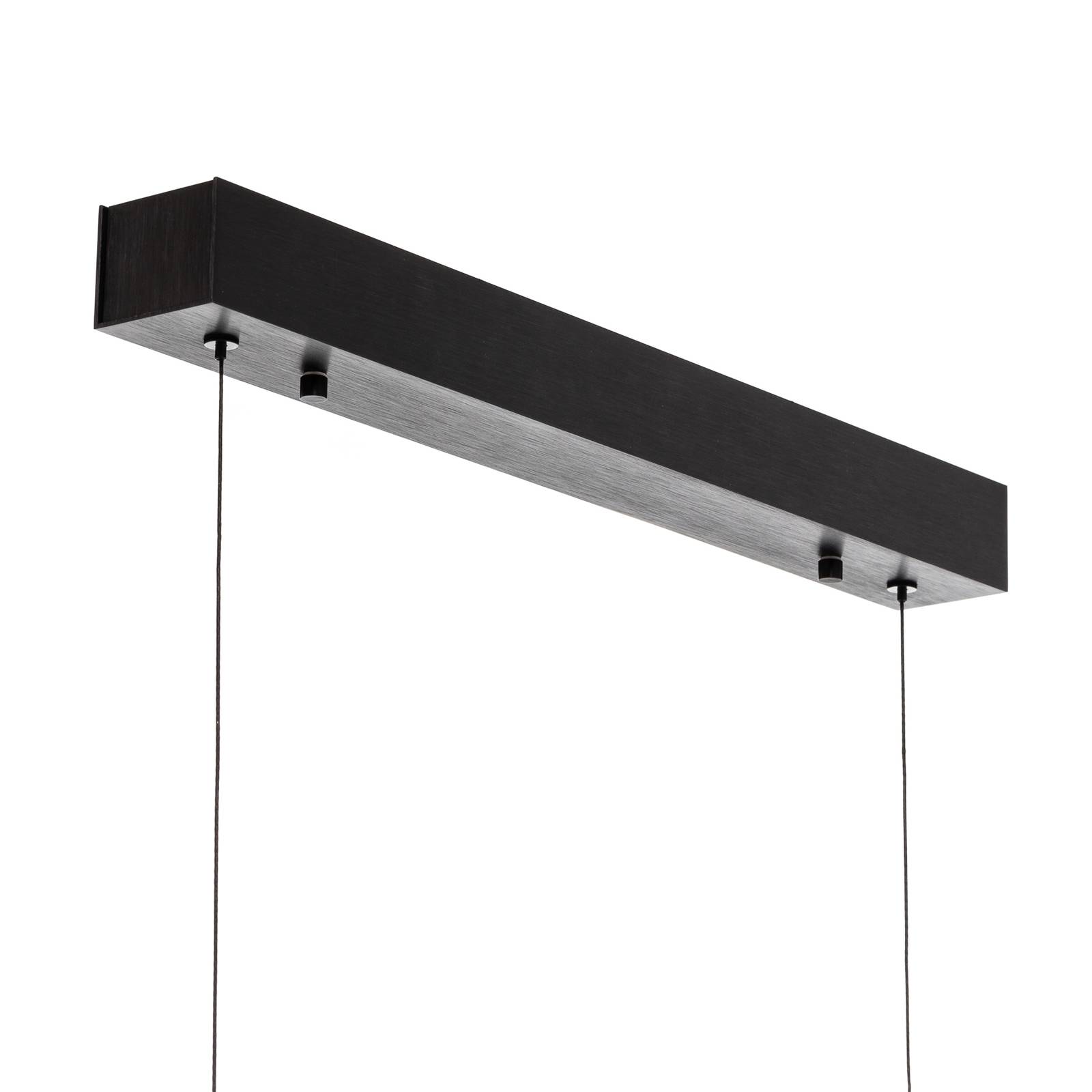 Quitani Elis lampa wisząca LED dąb/czarny 148 cm