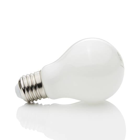 E27 4W lampadina LED, 470 lm, 2.700K opale