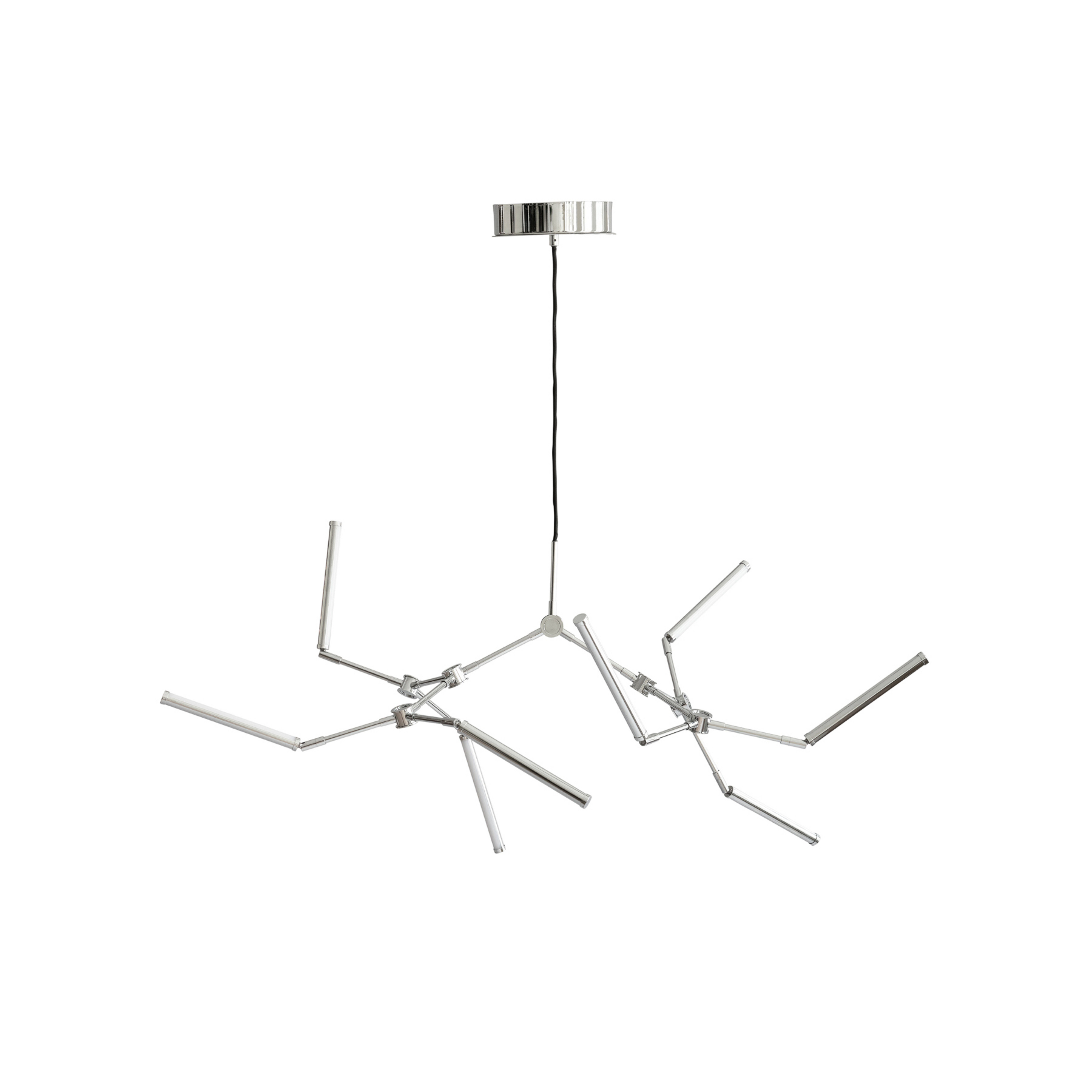 Stick LED-Kronleuchter chrom, 124cm, 8-flg. - 101 Copenhagen