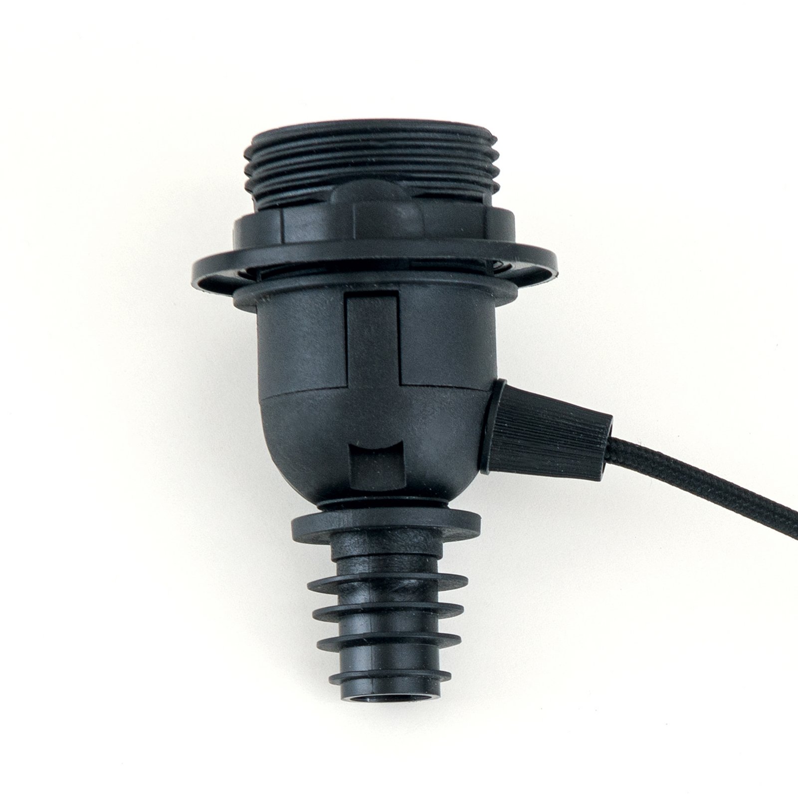 Oprawa żarówki E27 BOTTLE, czarny kabel, długość 200 cm