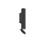 FLOS Flauta Riga 1 outdoor wall lamp, 2,700K black