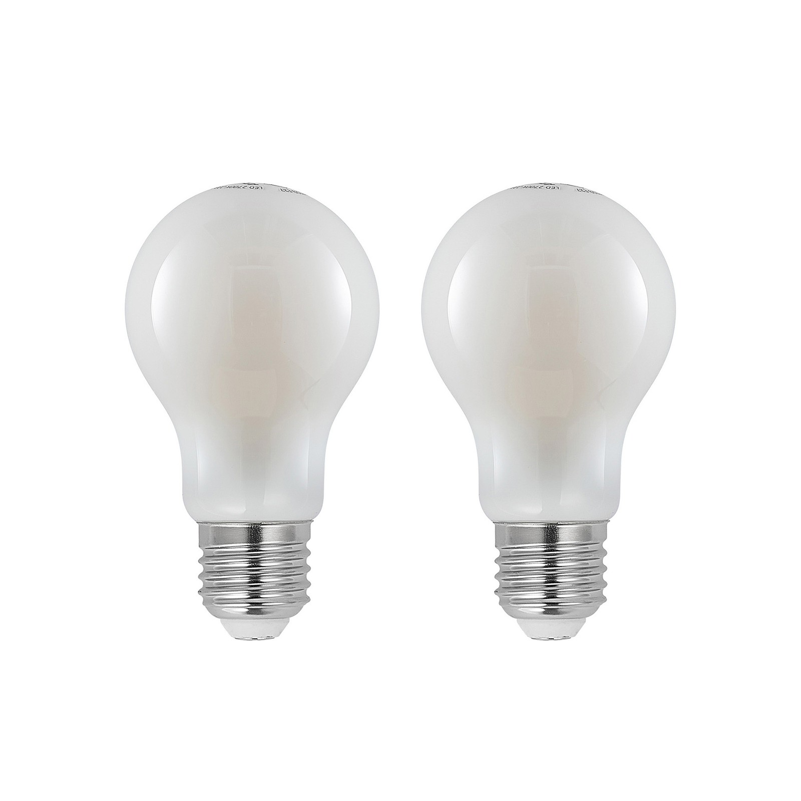 LED-Lampe E27 8W 2.700K dimmbar opal 2er-Set