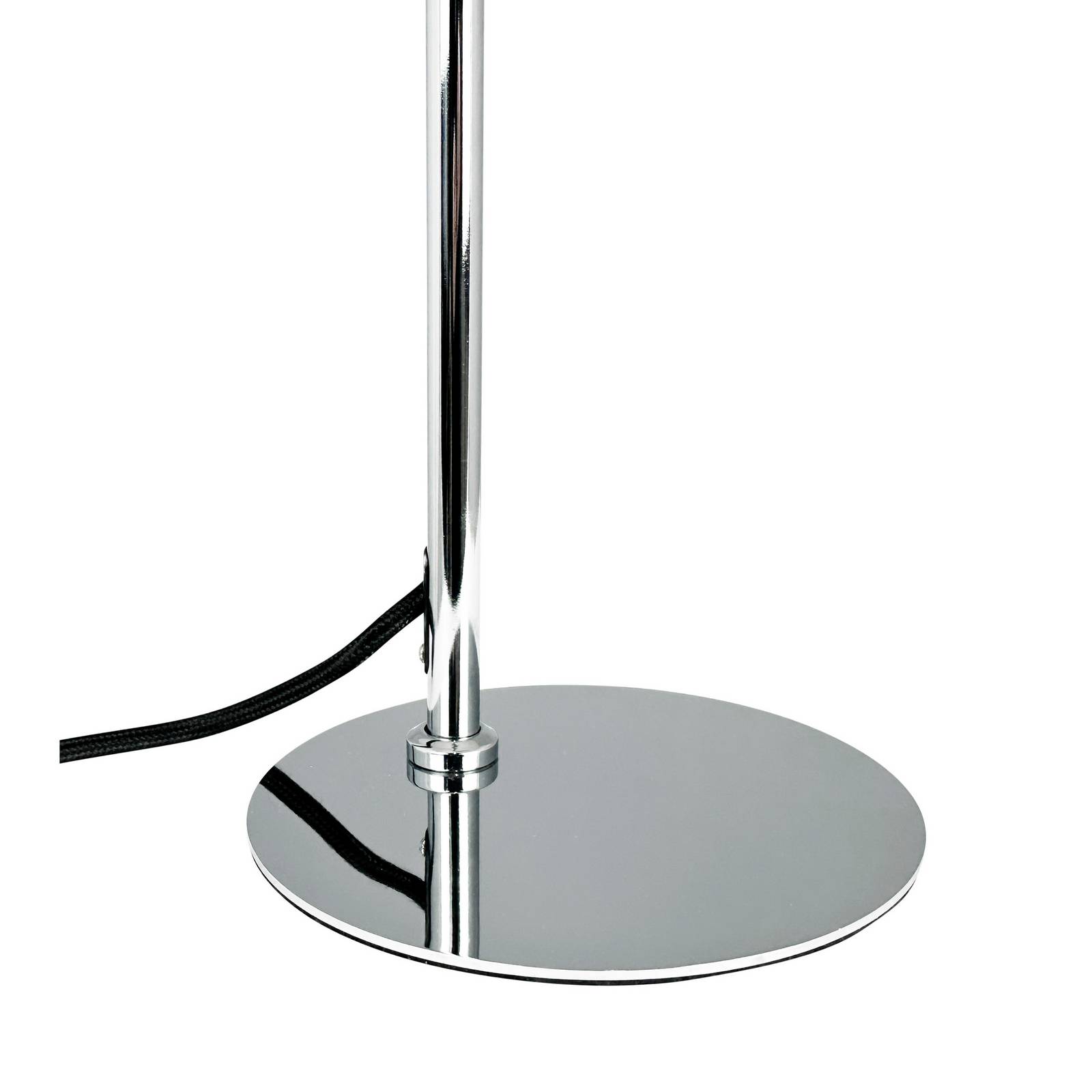 Dyberg Larsen lampa stołowa DL12, chrom, wysokość 39,5 cm, metal