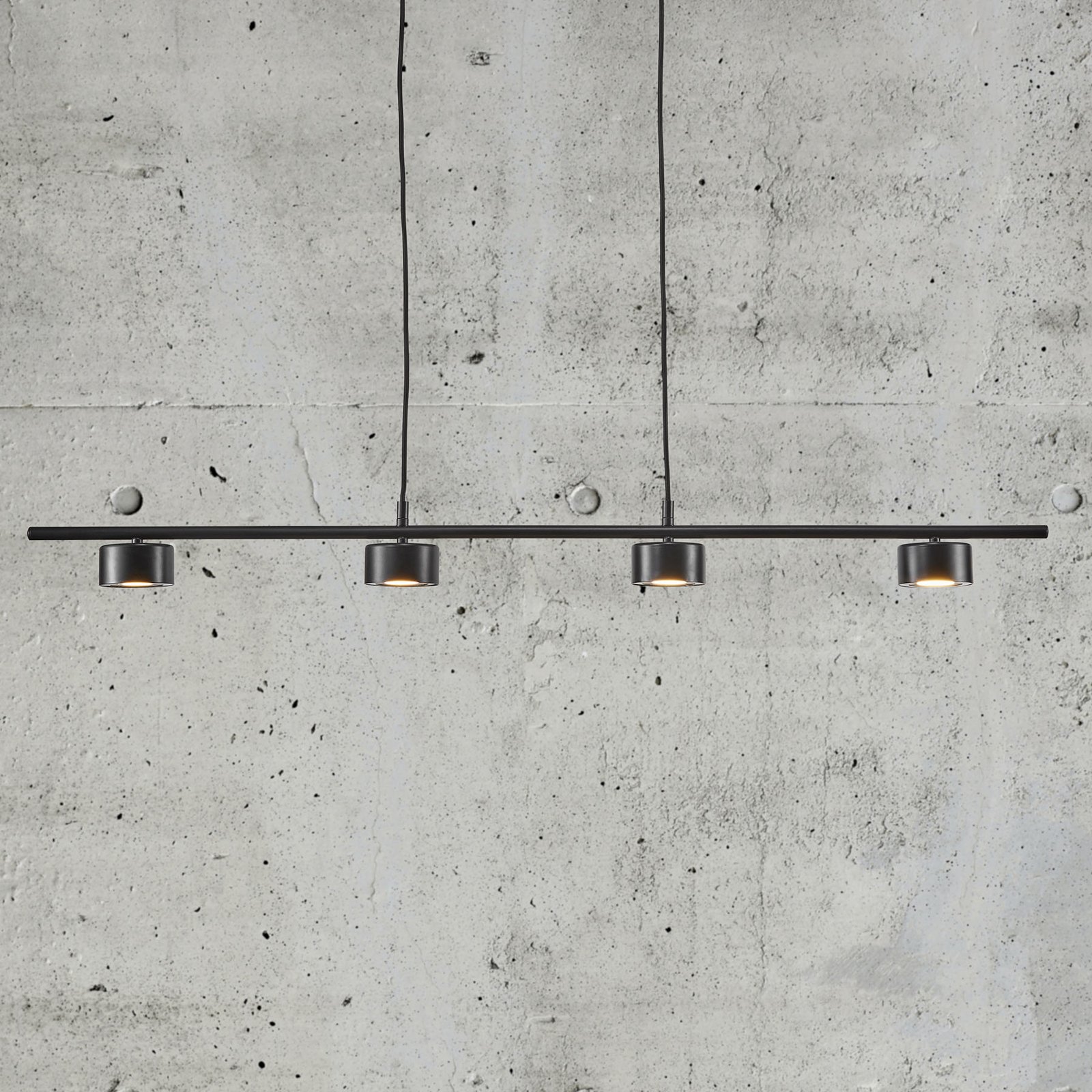 Clyde 4 LED Lámpara Colgante Long Black - Nordlux