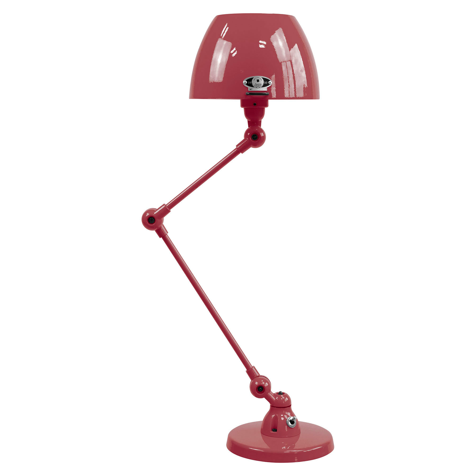 JIELDÉ Jieldé Aicler AIC373 table lamp, burgundy, for Living / Dining Room, aluminium, steel, E14, 25 W, energy efficiency: A++, H: 59 cm