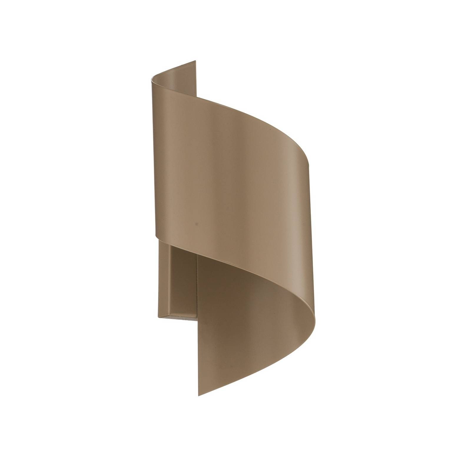 Wandleuchte SPINER, beige, Höhe 30 cm, Metall, G9