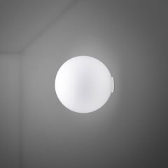 Fabbian Lumi Sfera -seinävalaisin lasia, Ø 20 cm