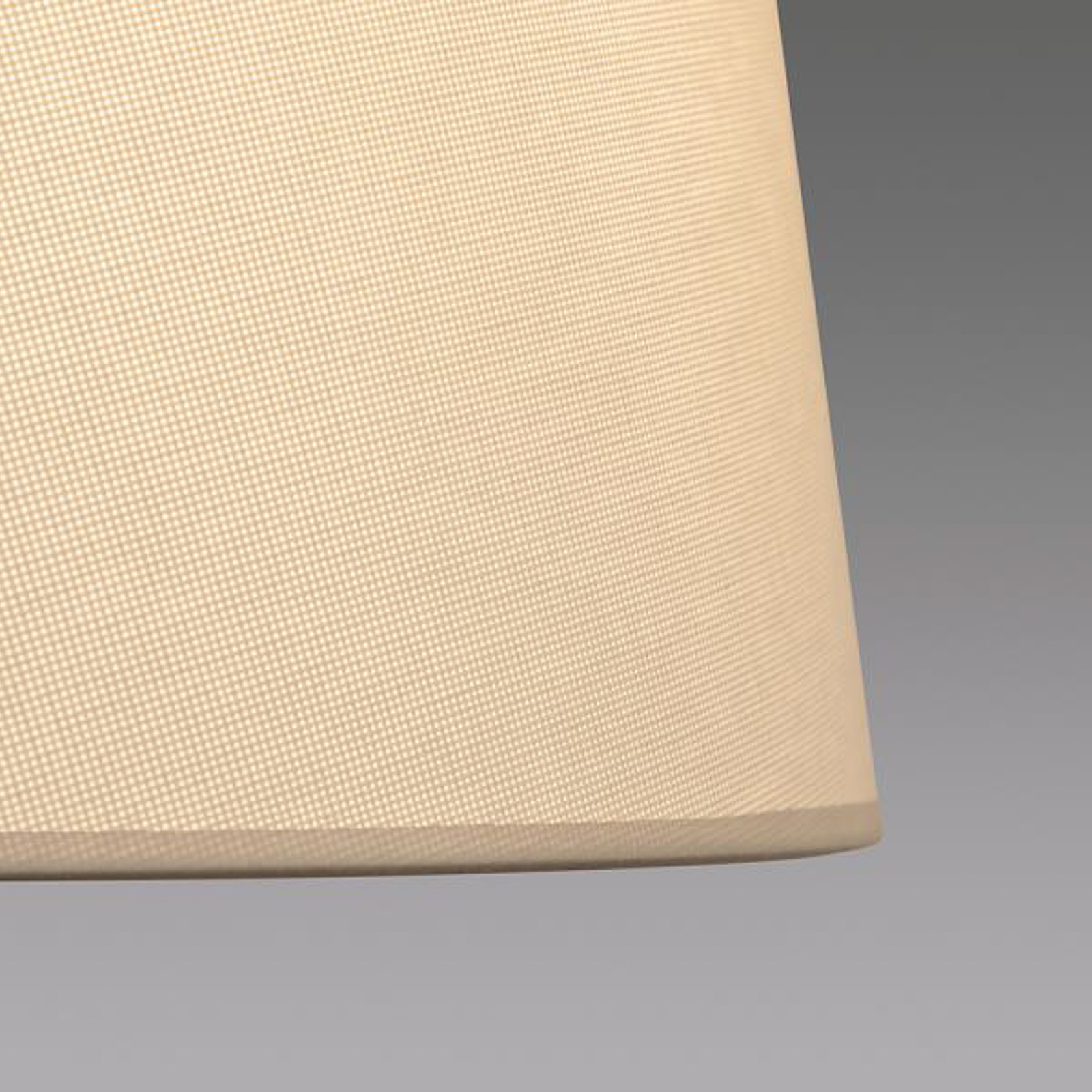 Bivio wall lamp with reading arm and linen shade