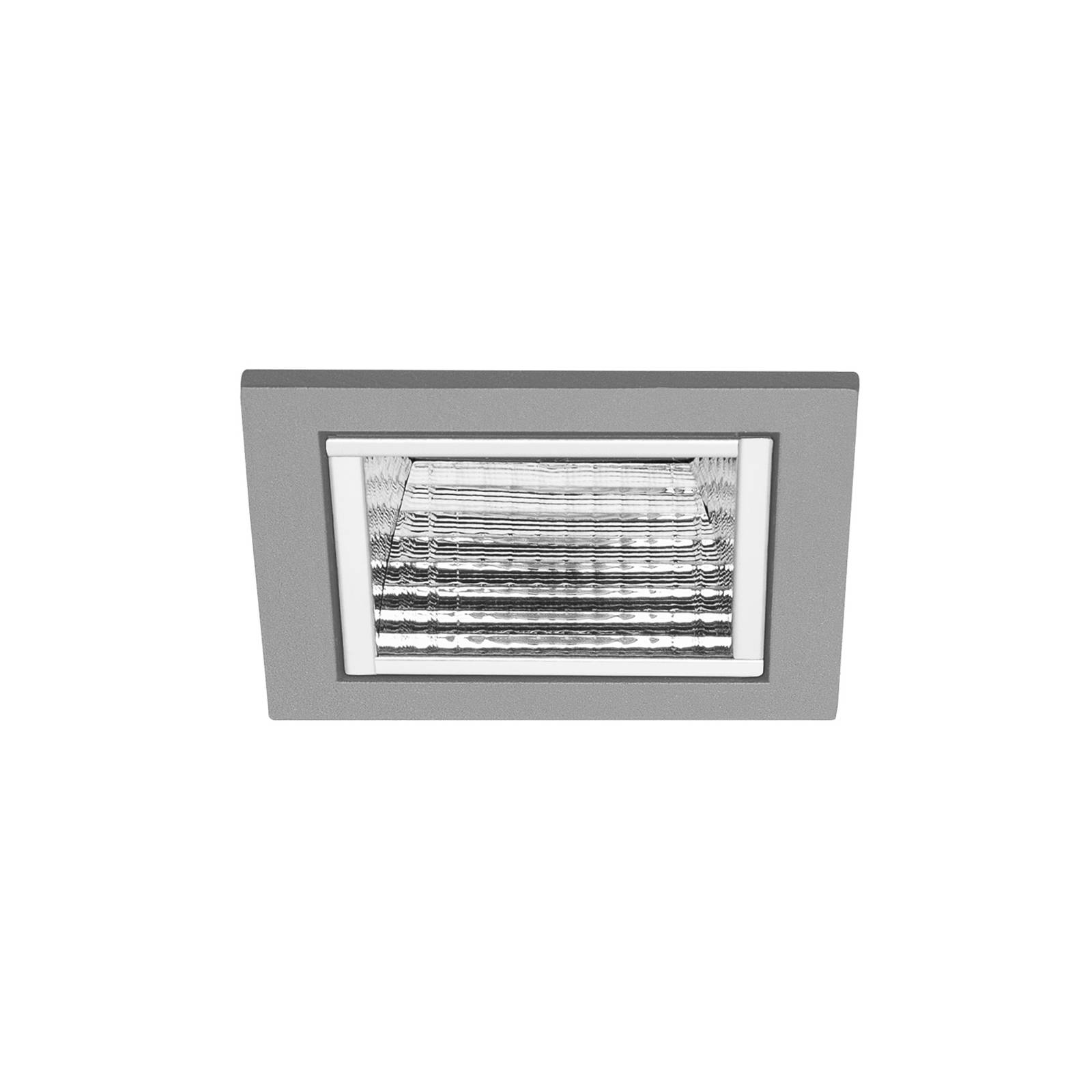 BRUMBERG Apollo Micro facettiert, eckig, DALI, 3500 K silber