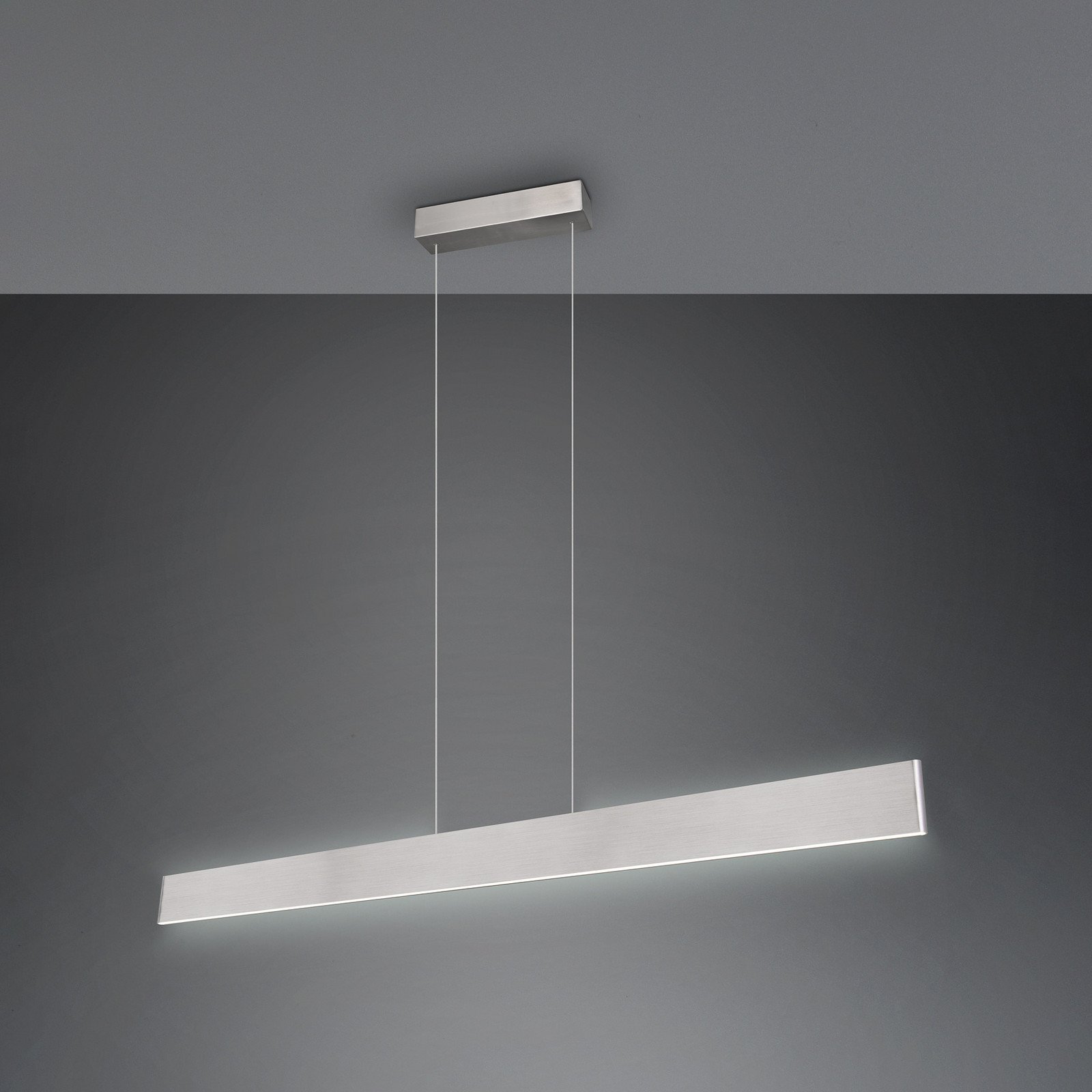 Trio Lighting Galway lampă suspendată cu LED nichel mat sus/jos CCT metal - Camera de zi / sufragerie - modern