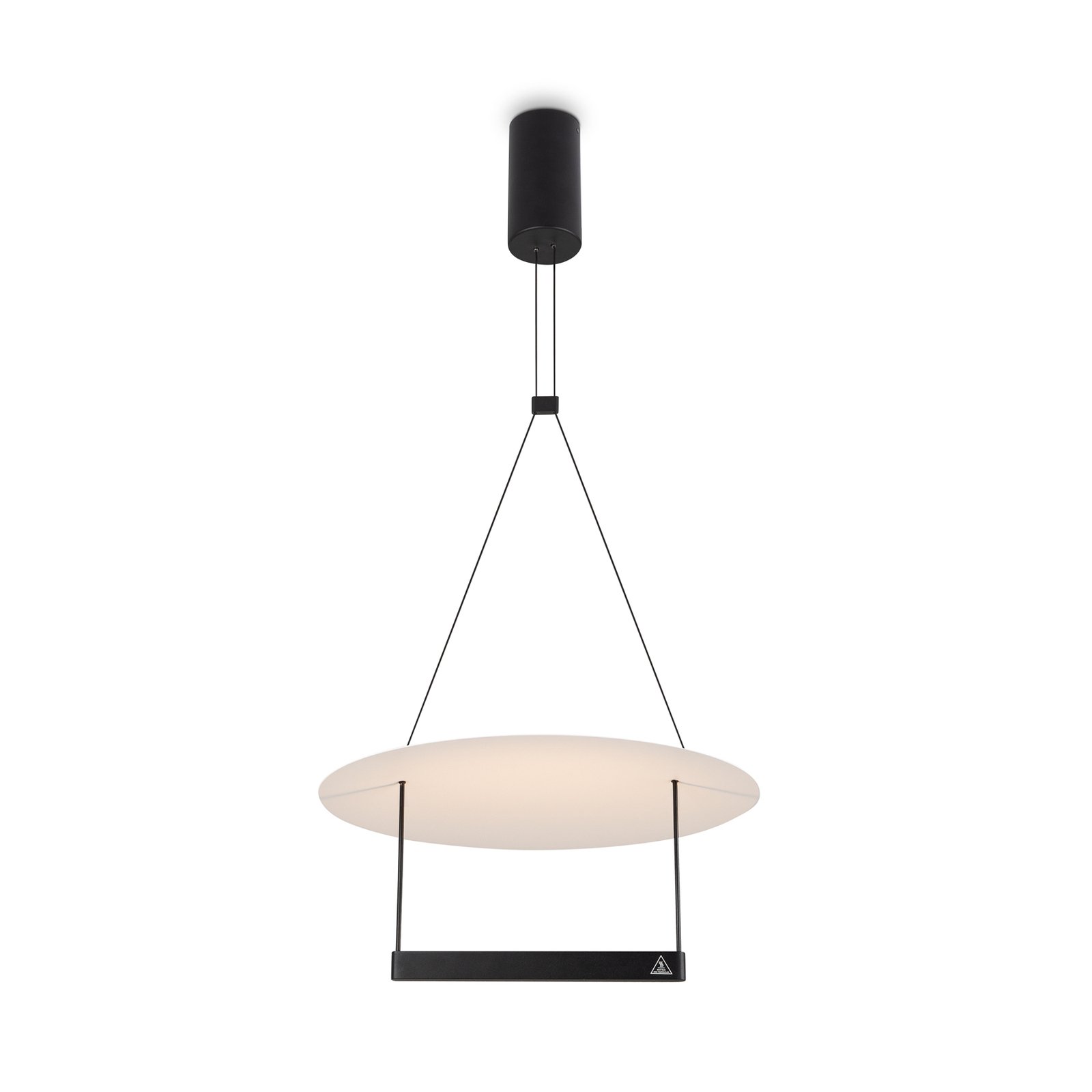 Maytoni Ambience LED hanglamp, Ø 42 cm, zwart / wit