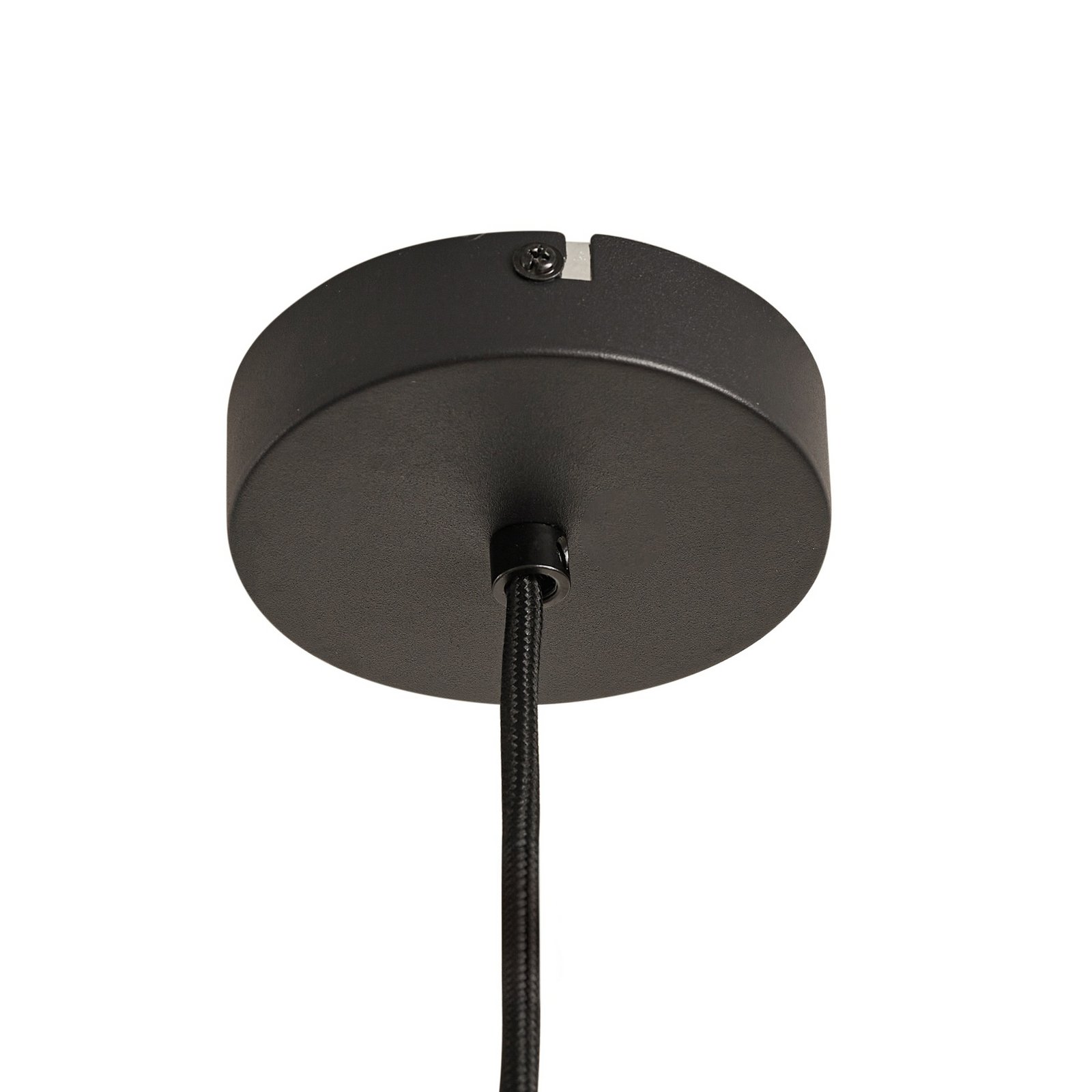 Lindby Hängeleuchte Haldor, Leinen, gewebt, natur, Ø 40 cm