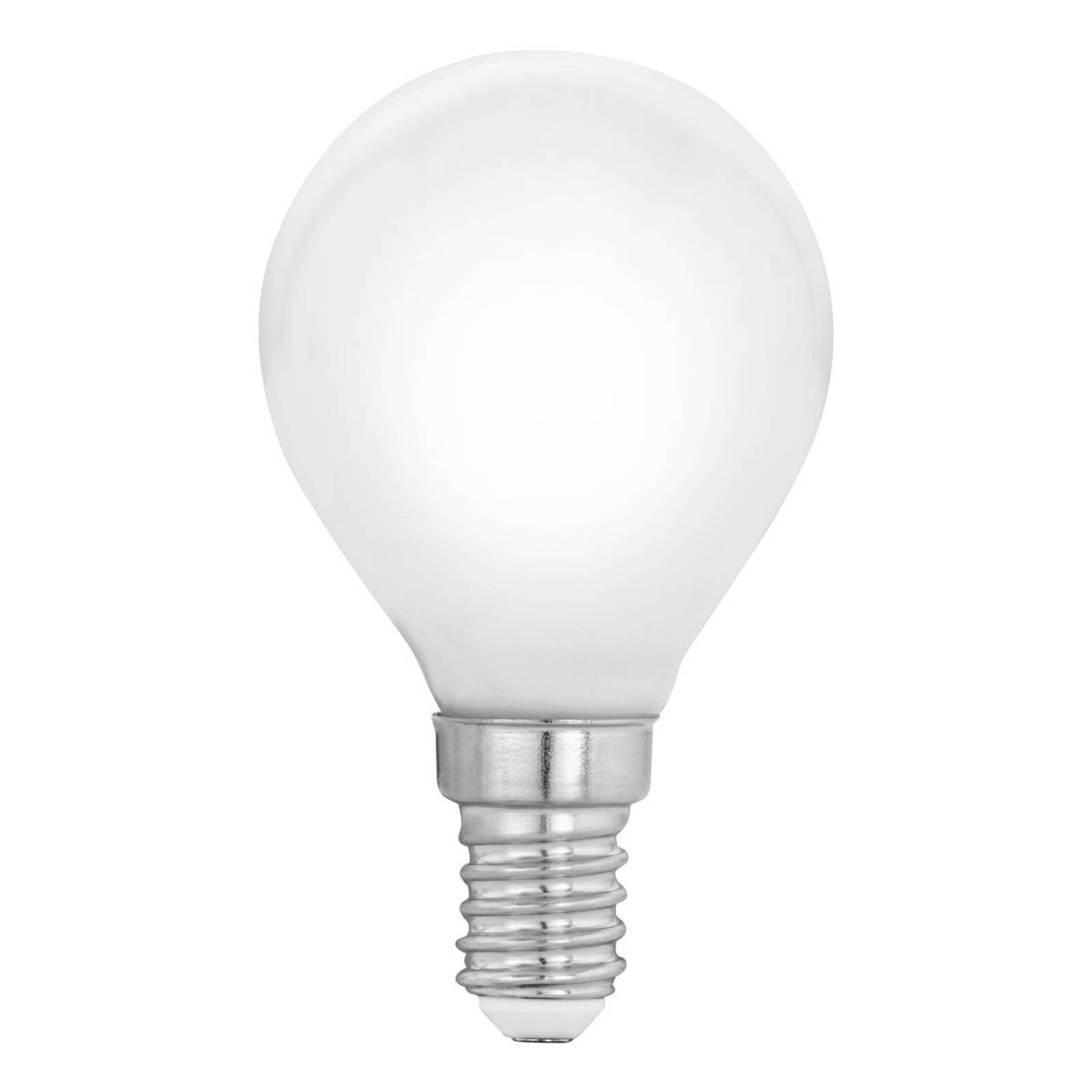 LED izzó E14 P45 4W, meleg fehér, opál