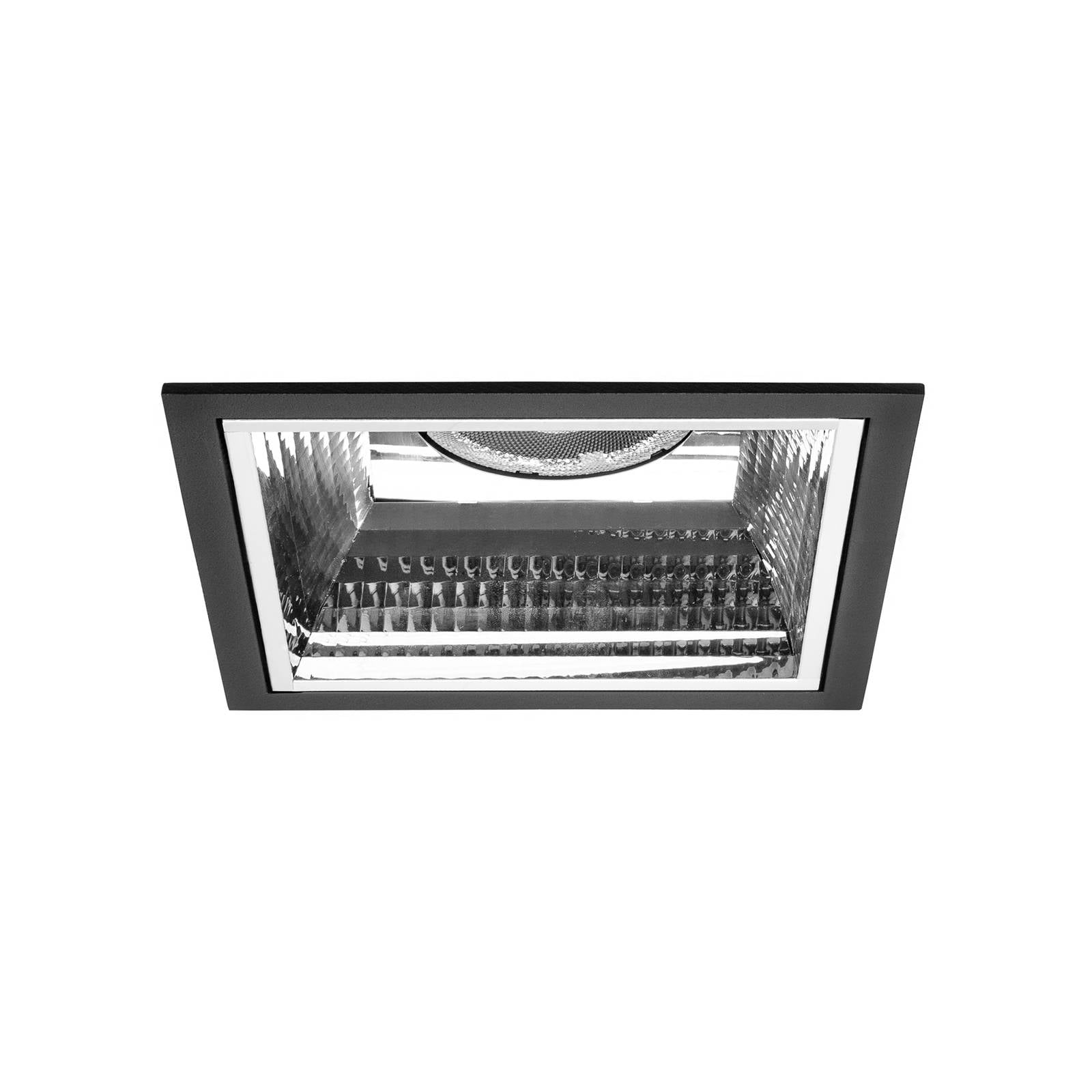 BRUMBERG Apollo Midi, facettiert, eckig, 4.000 K, schwarz