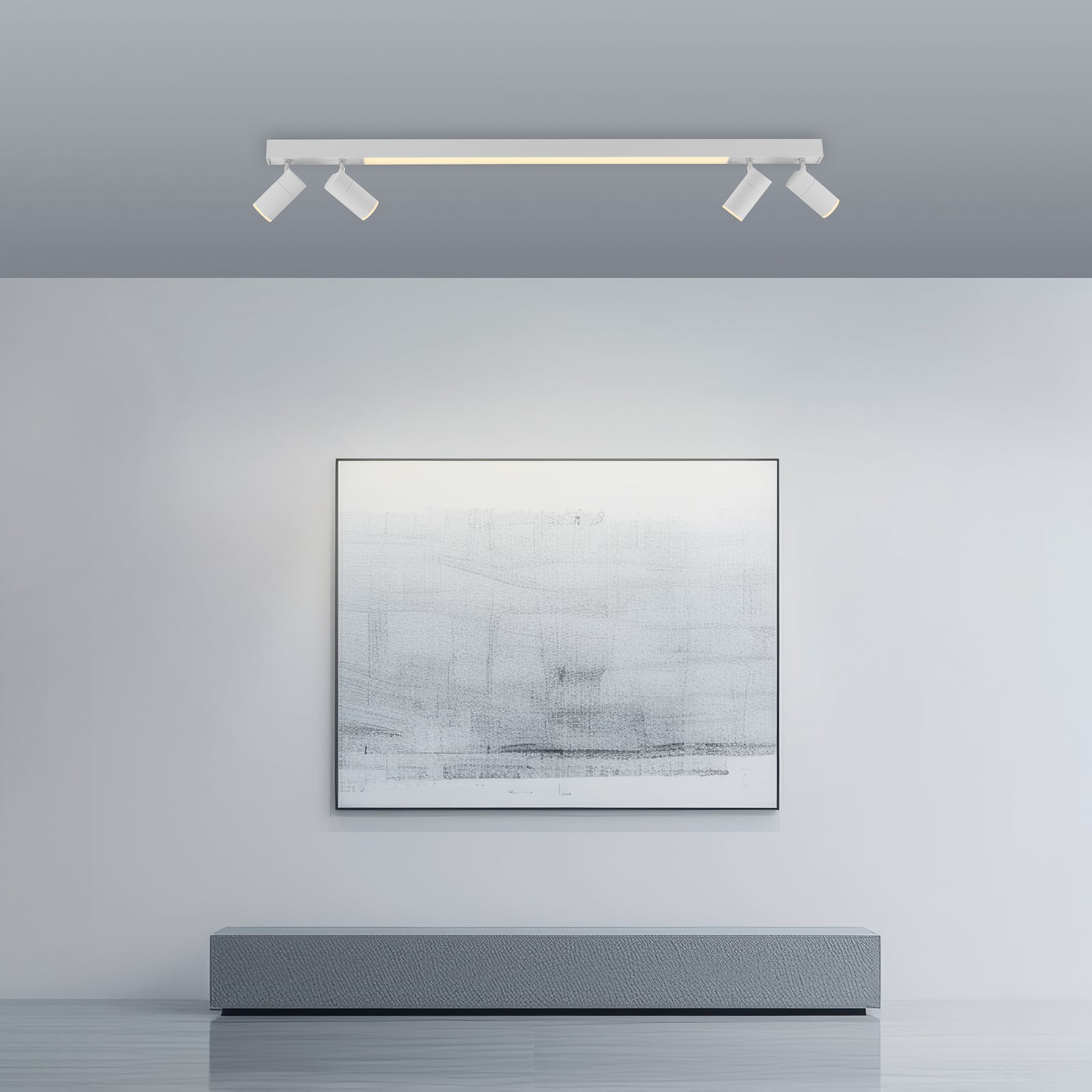 Lines LED-Deckenlampe, 120 cm, weiß, CCT, Fernbedienung - PURE Lines LED-Deckenlampe, 120 cm, weiß, CCT, Fernbedienung - PURE