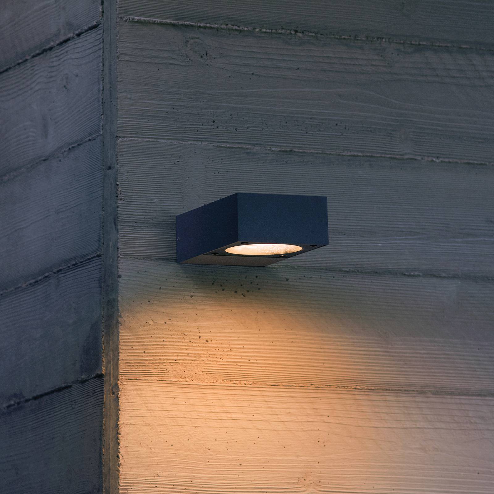Applique d'extérieur IDEAL LUX Sirio, noire, largeur 10 cm, métal