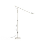 LED-stoječa svetilka HAY Fifty-Fifty, siva, višina 135 cm, z možnostjo