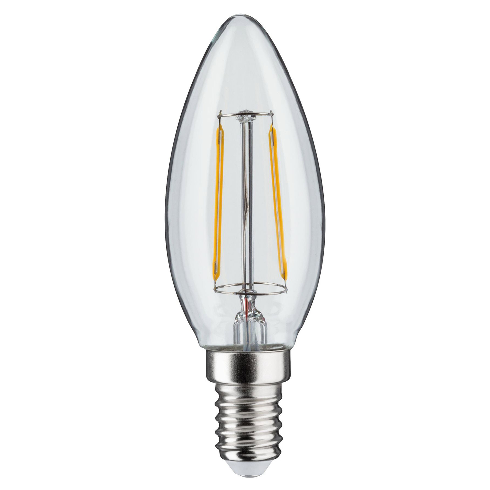 Paulmann candle LED bulb E14 2W 3,000K clear DC 24V